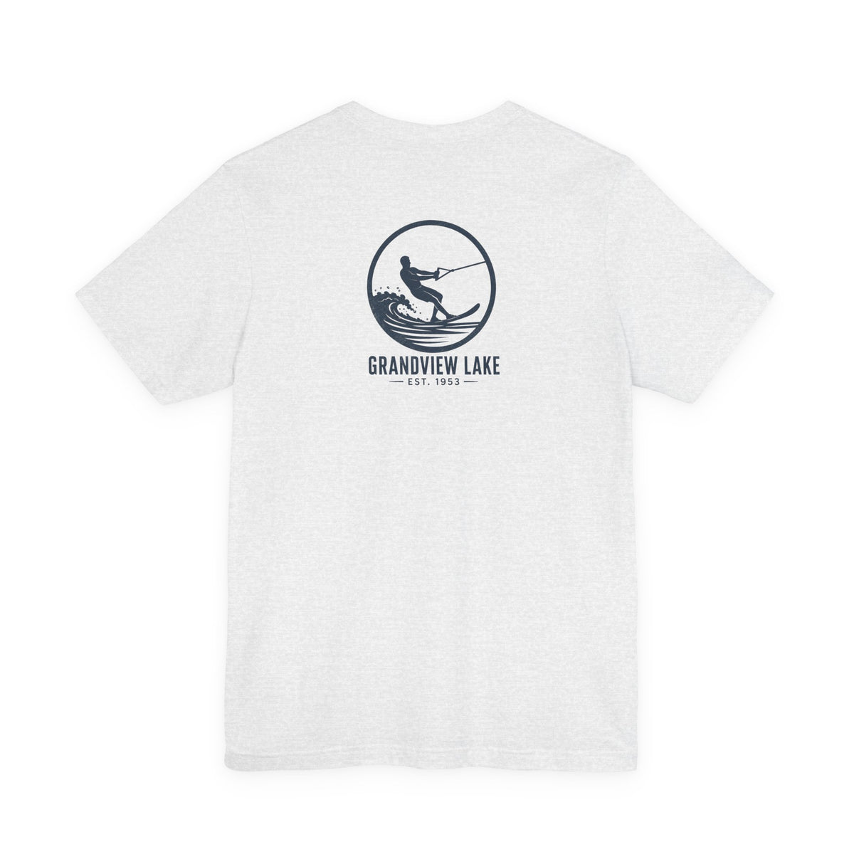 Grandview Lake Waterski Tee — Back Graphic Lake Shirt
