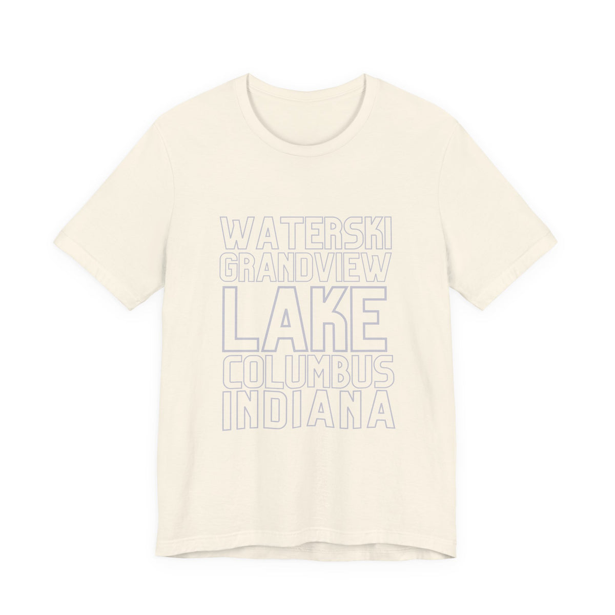 Grandview Lake Columbus Indiana Waterski Tee — Vintage Beach Town T‑Shirt