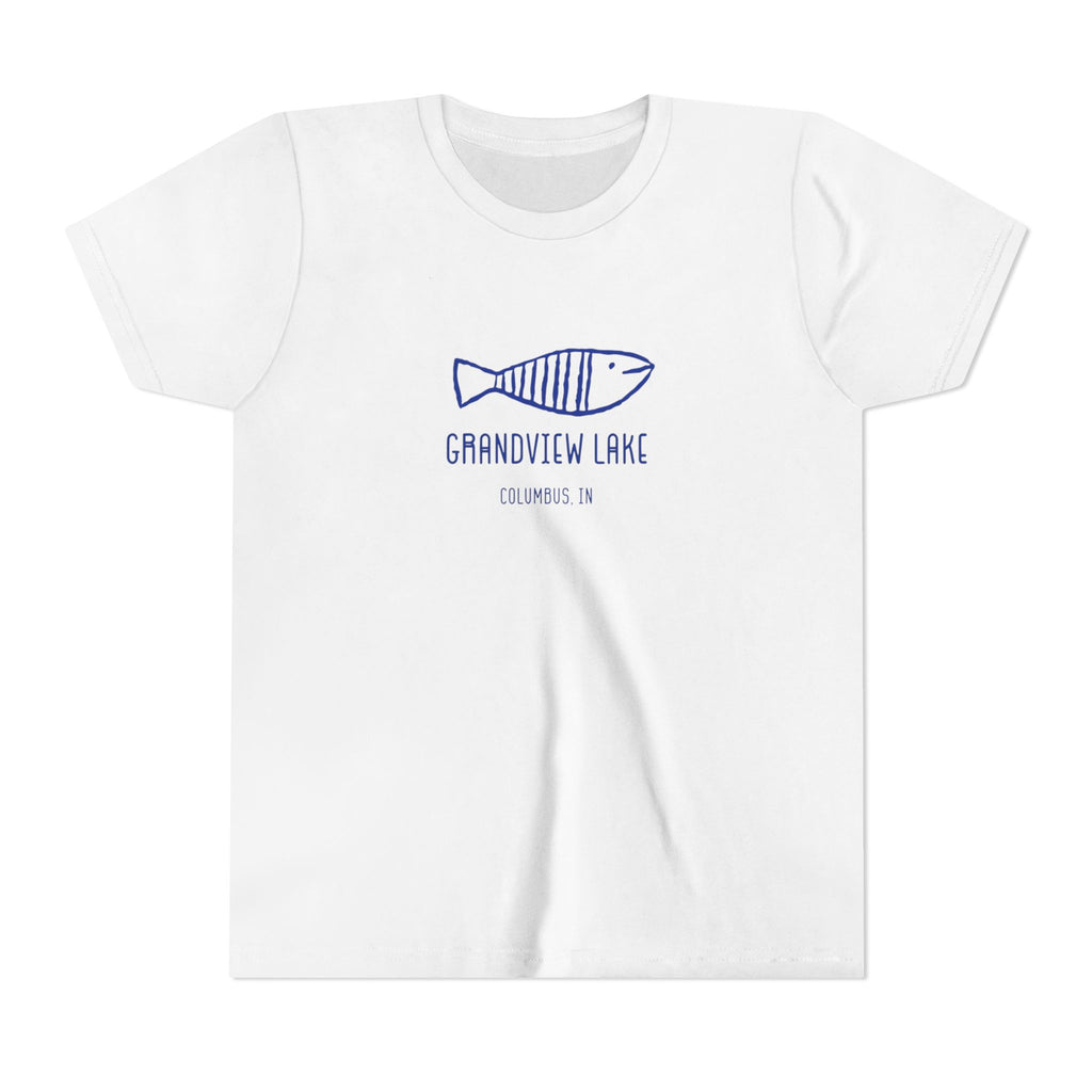 Youth Tee — 'Grandview Lake' Retro Fish Kids T-Shirt