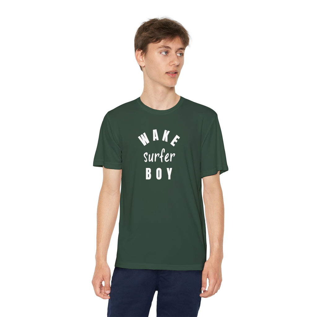 Youth Wake Surfer Boy Tee