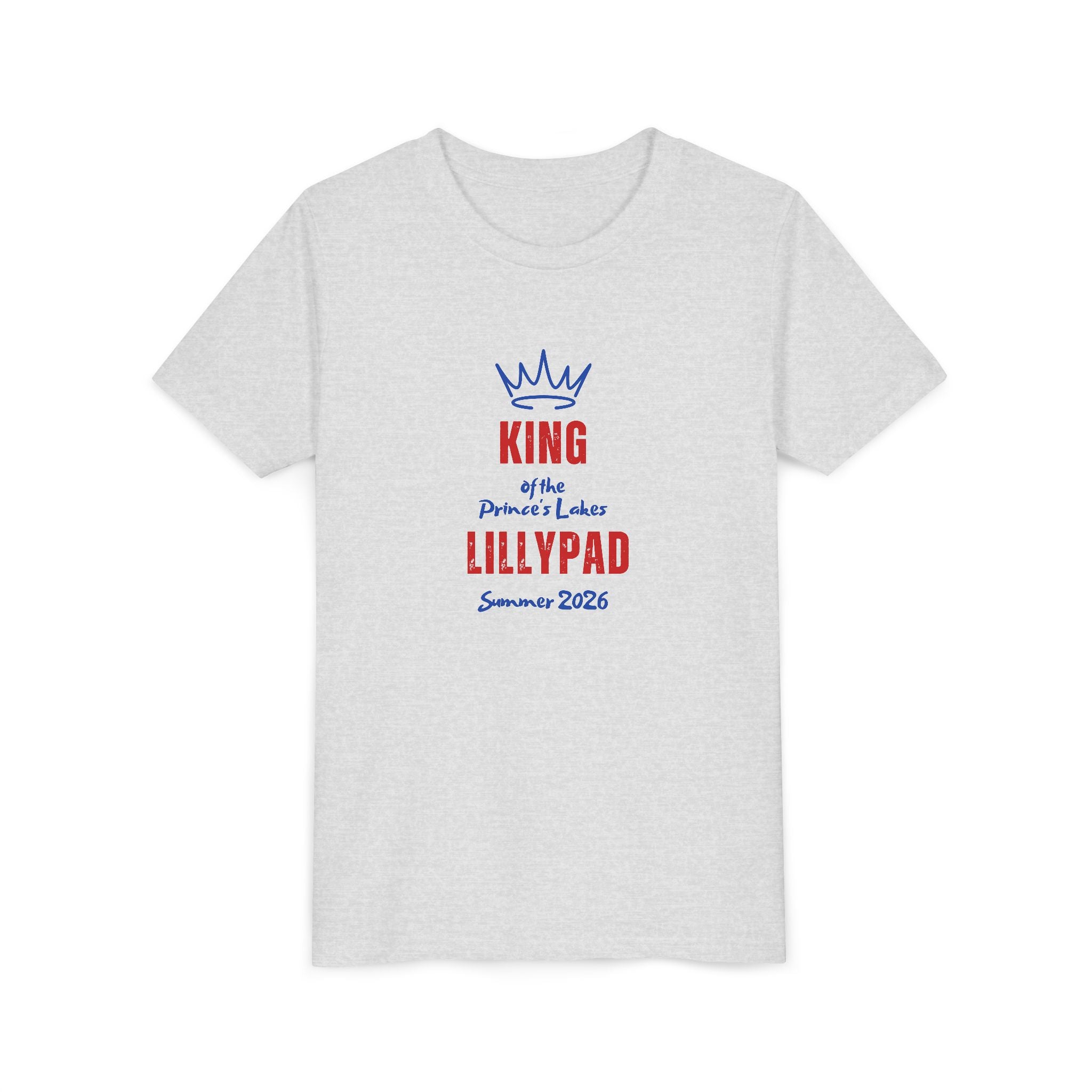 King of the Princess Lake Lillypad Youth Tee — Cute Summer 2026 Kids Shirt