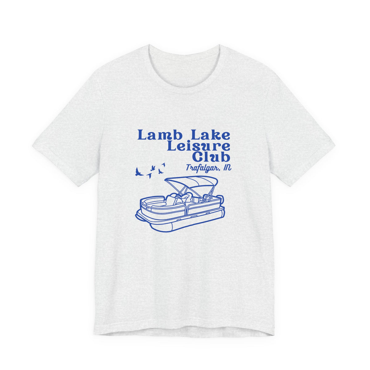 Pontoon Tee – "Lamb Lake Leisure Club" Vintage Boating T-Shirt