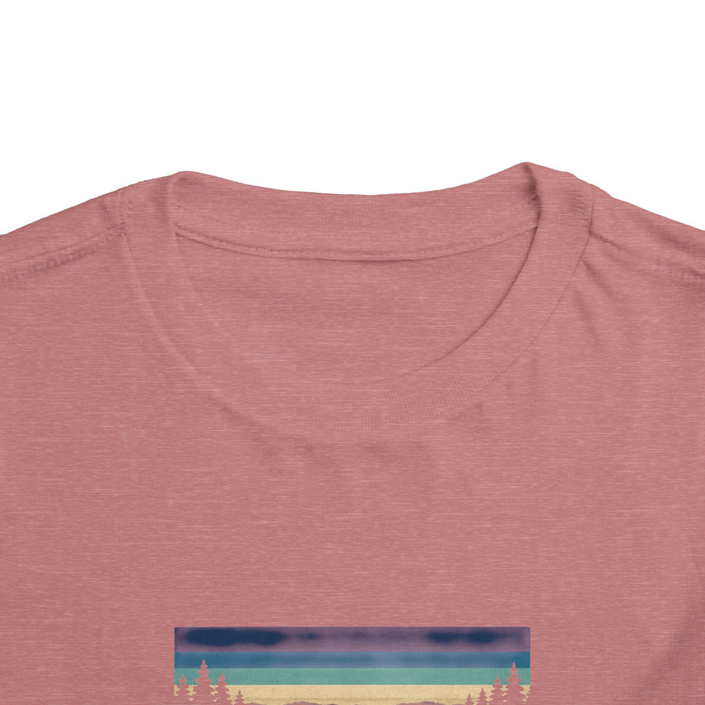 Toddler Tee - "Prince's Lakes" Retro Sunset Graphic