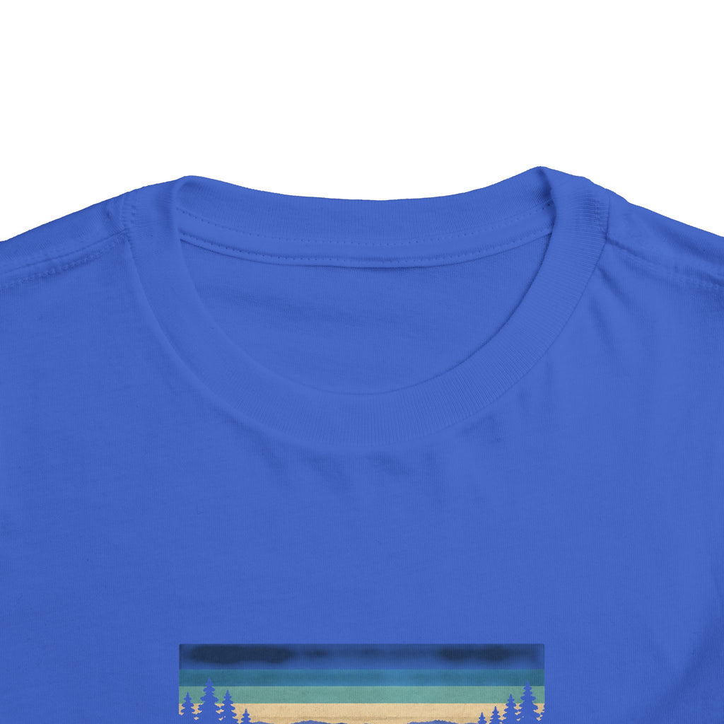 Toddler Tee - "Prince's Lakes" Retro Sunset Graphic