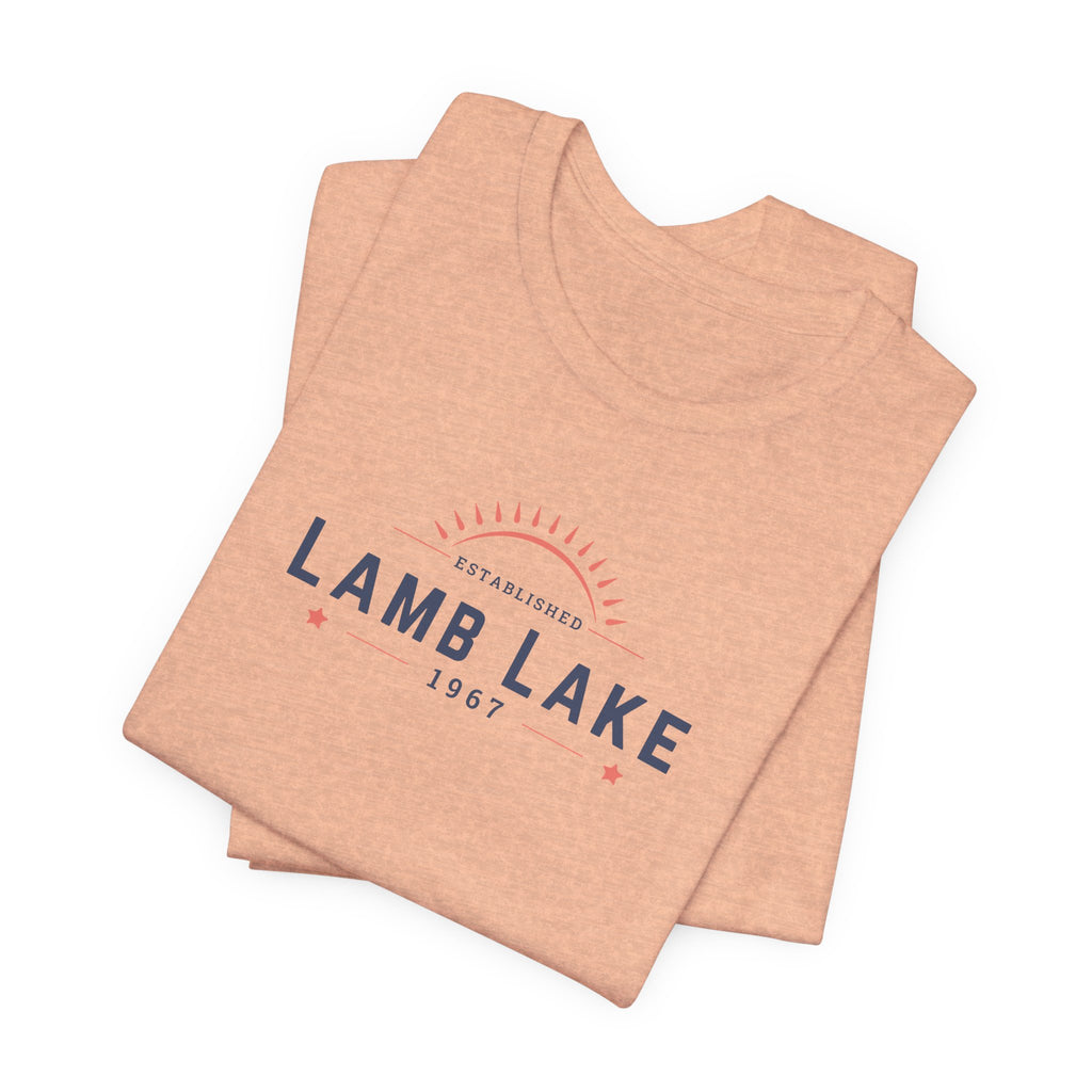 Lamb Lake Tee – Retro Lakeside Graphic T-Shirt