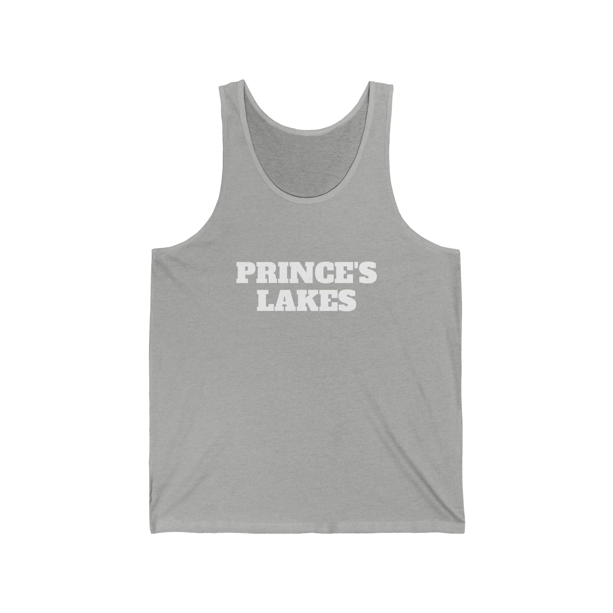 Prince's Lakes Tank Top — Retro Collegiate Graphic Lake Shirt