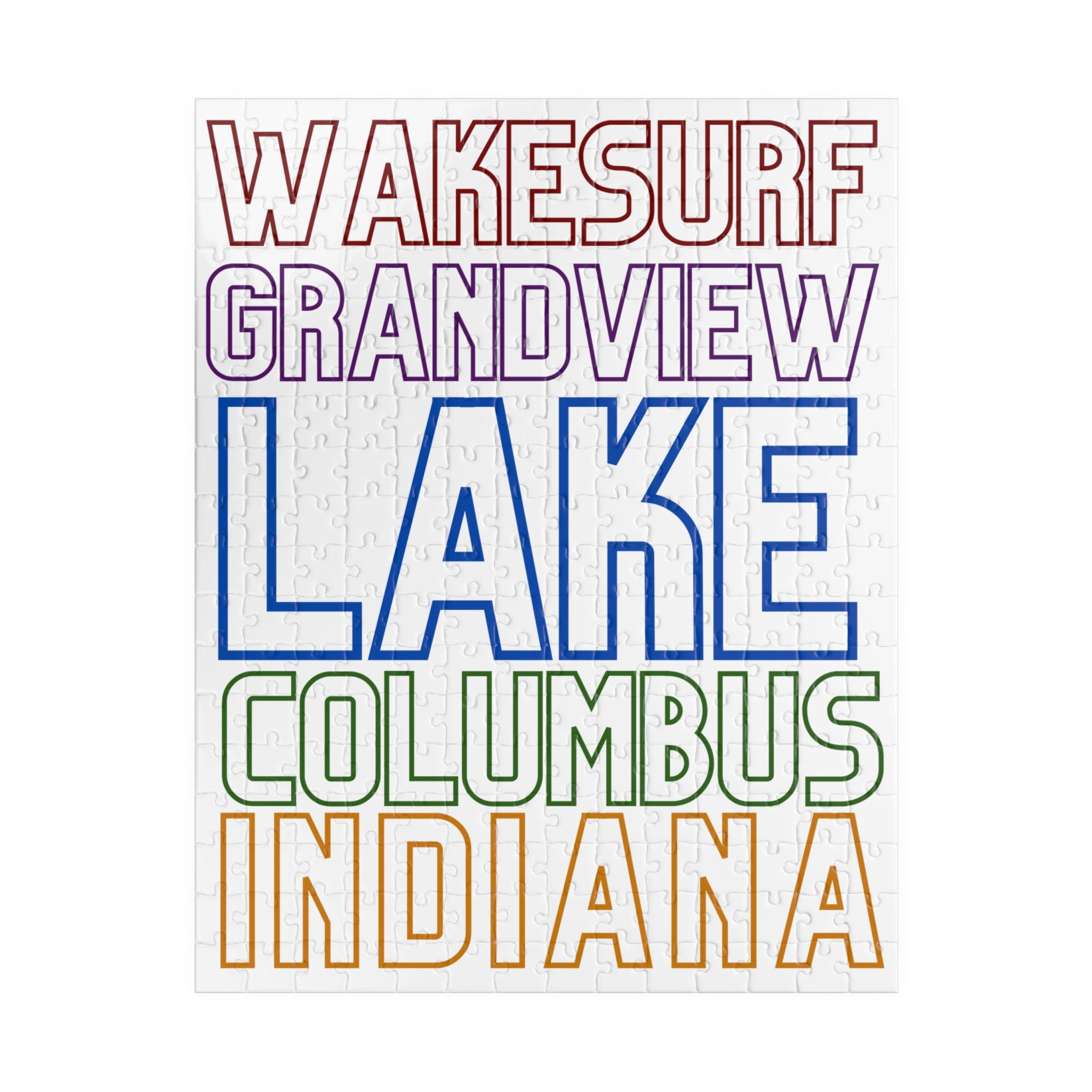 Wakesurf Grandview Lake Kids Puzzle — 252, 520 Piece Jigsaw