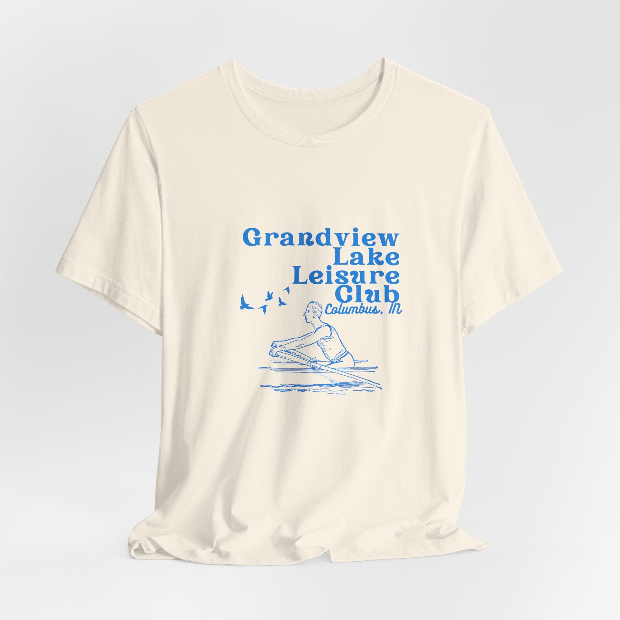 Kayak Tee – "Grandview Lake Leisure Club" Vintage Boating T-Shirt