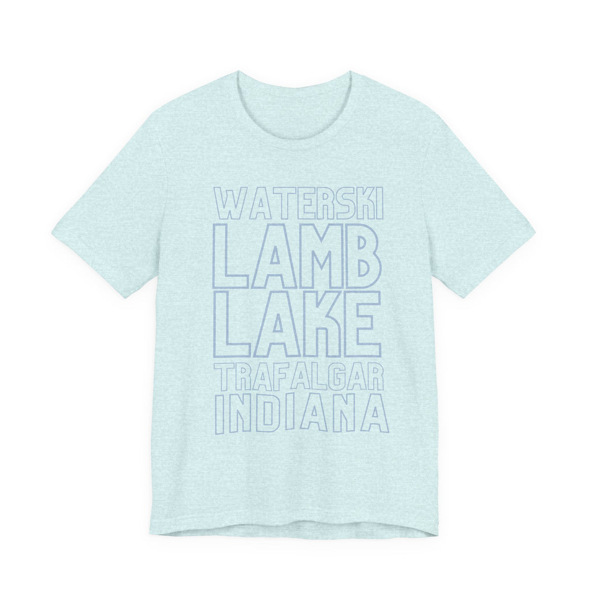 Lamb Lake Columbus Indiana Waterski Tee — Vintage Beach Town T‑Shirt