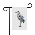 Blue Heron Garden Flag – Personalized 'Prince's Lake, Nineveh, Indiana' House Banner