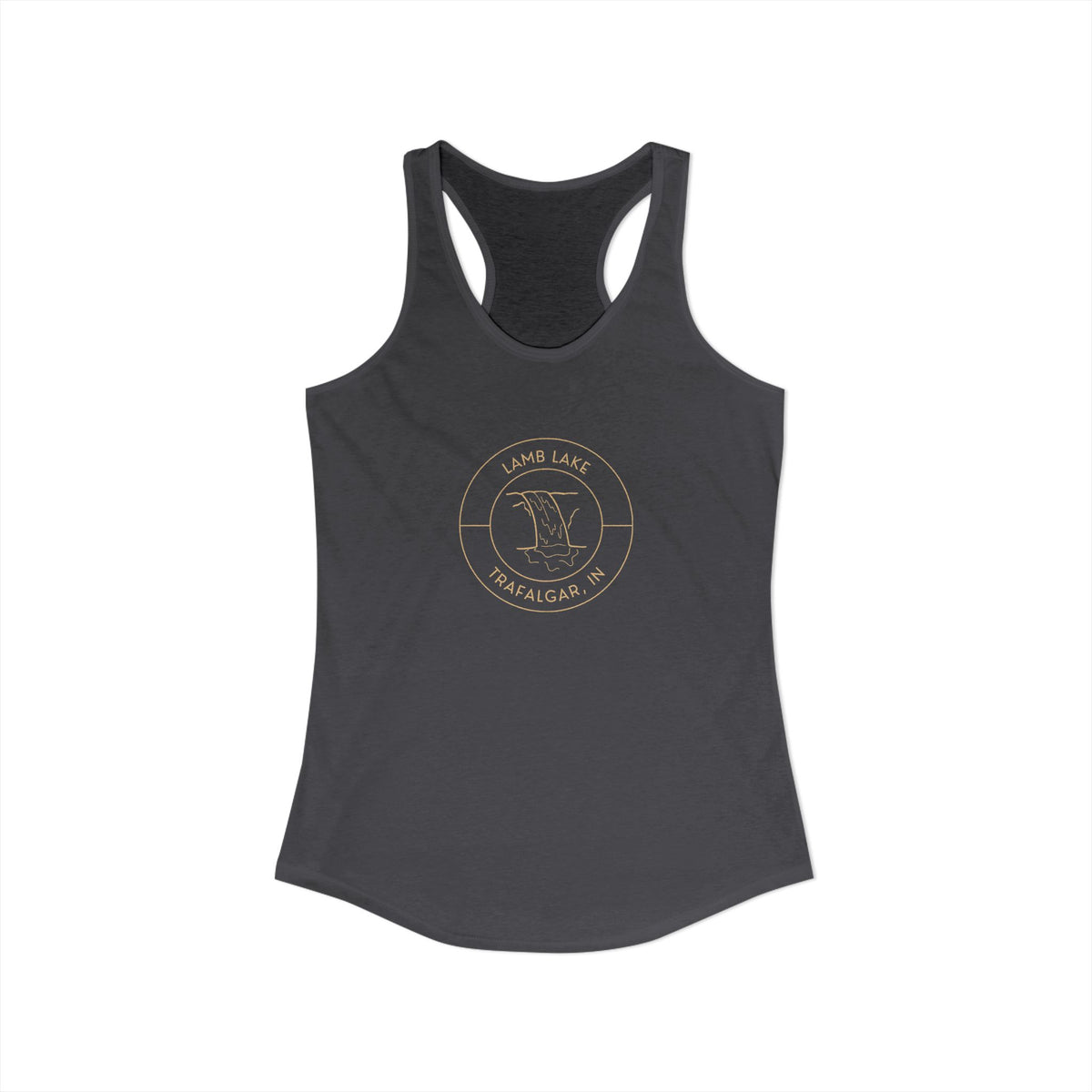 Women's Racerback Tank- Waterfall Lamb Lake