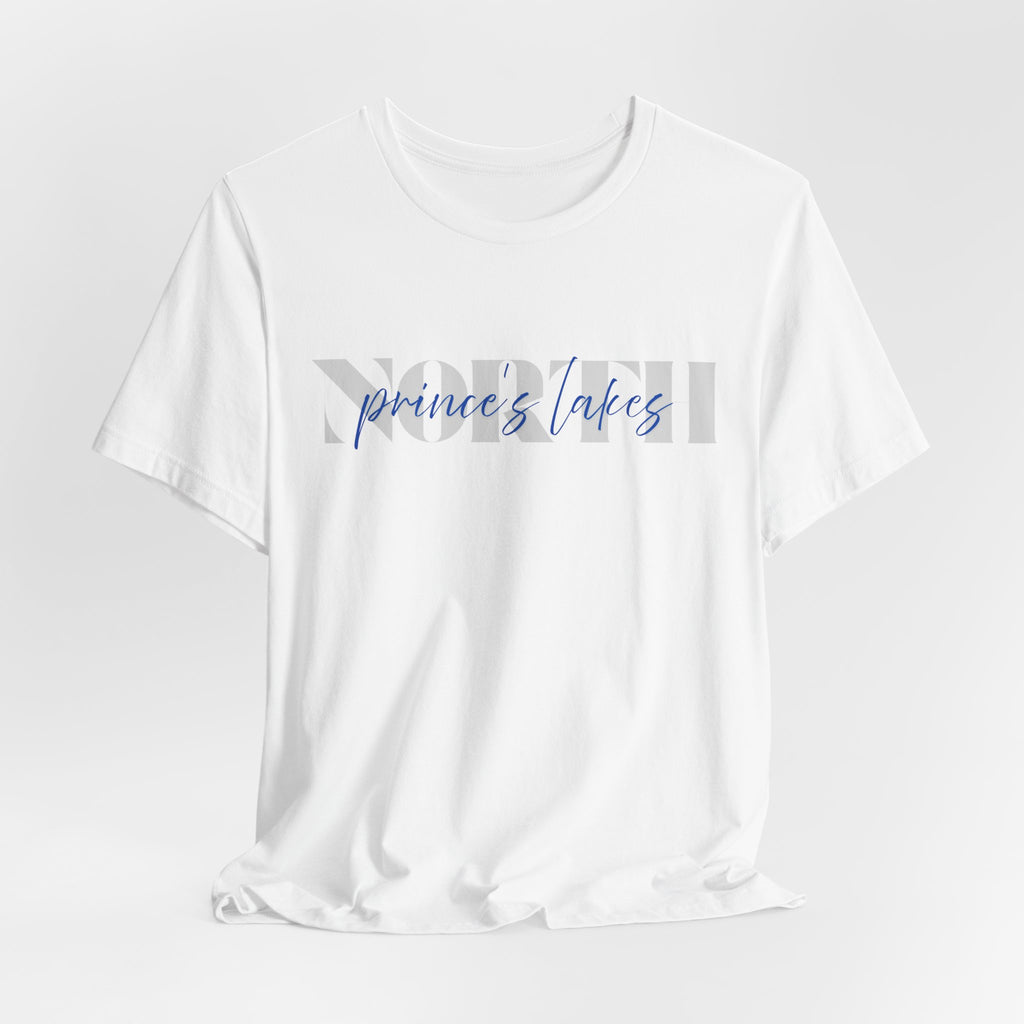 Prince's Lakes NORTH Tee — Script Graphic T-Shirt