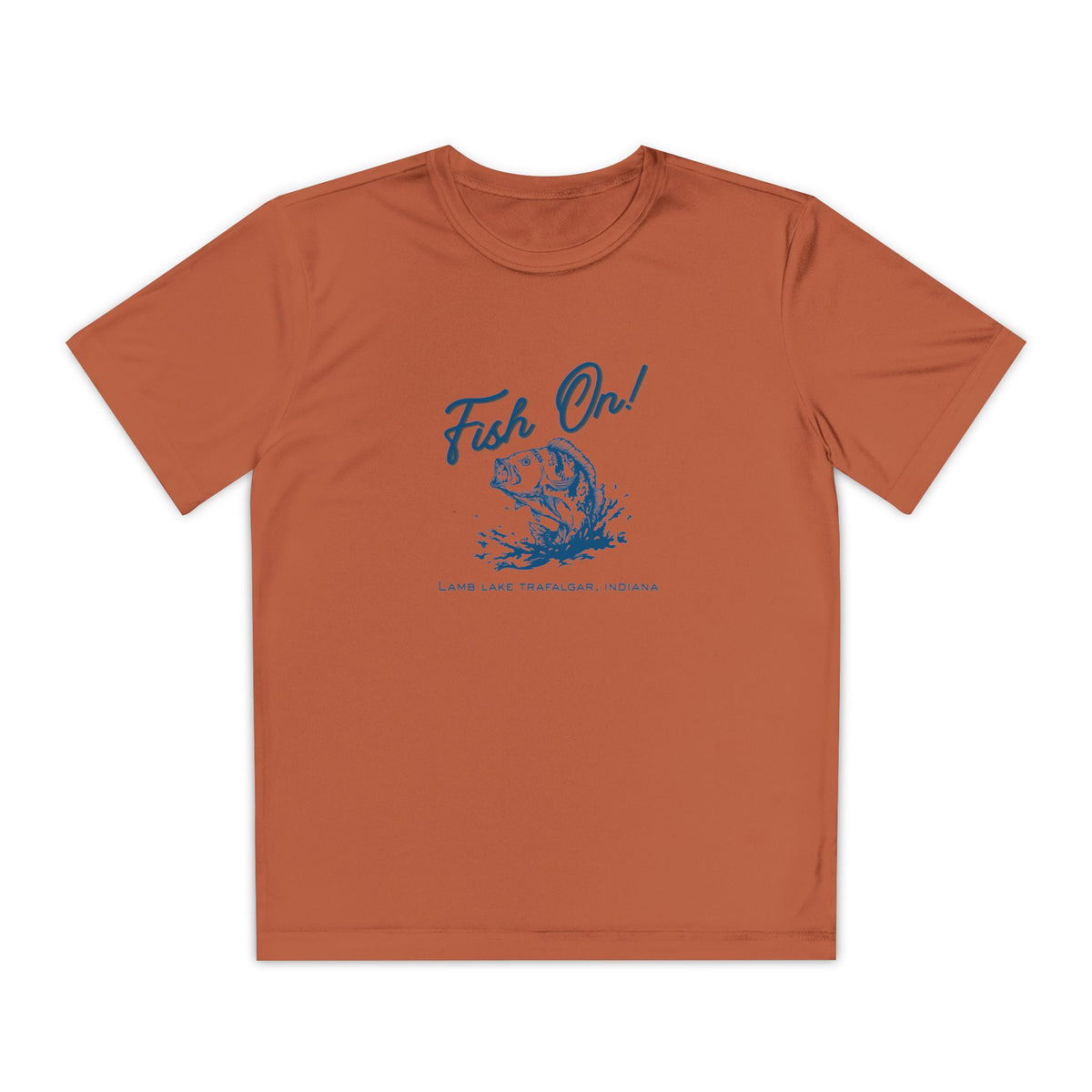 Youth Lamb Lake Fishing T‑Shirt - "Fish On!" Bass Angler Tee