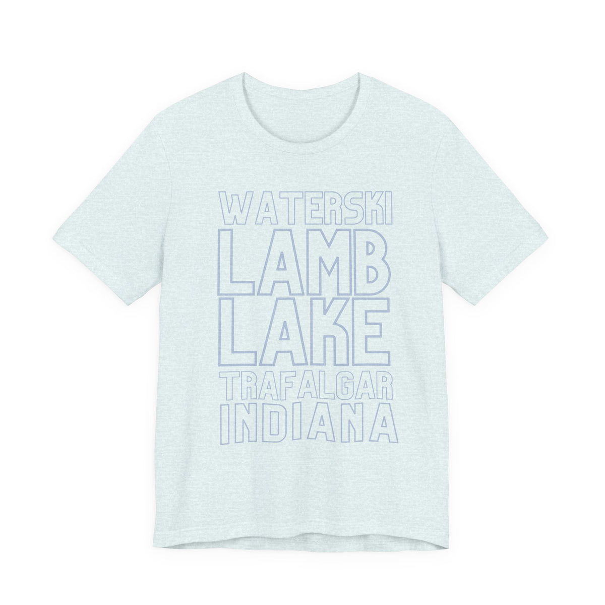 Lamb Lake Columbus Indiana Waterski Tee — Vintage Beach Town T‑Shirt