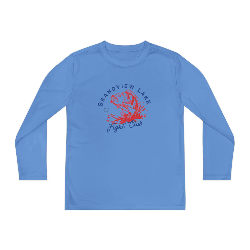 Youth Long Sleeve Tee — "Grandview Lake Fight Club" Graphic