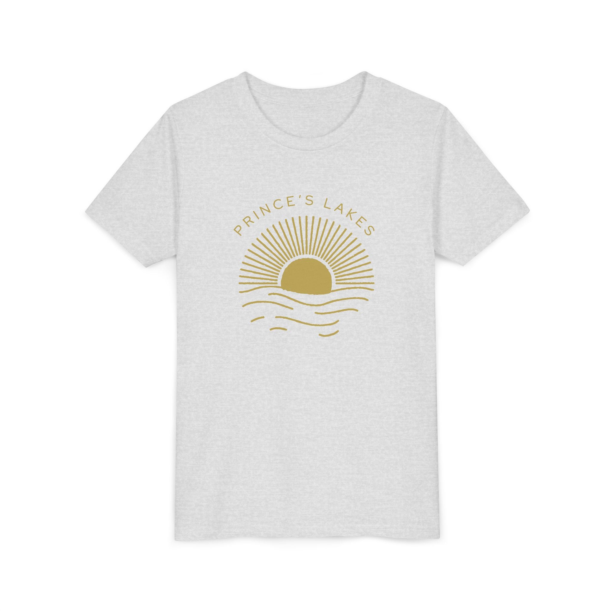 Youth Tee — 'Prince's Lakes' Golden Hour Sunset Kids T-Shirt