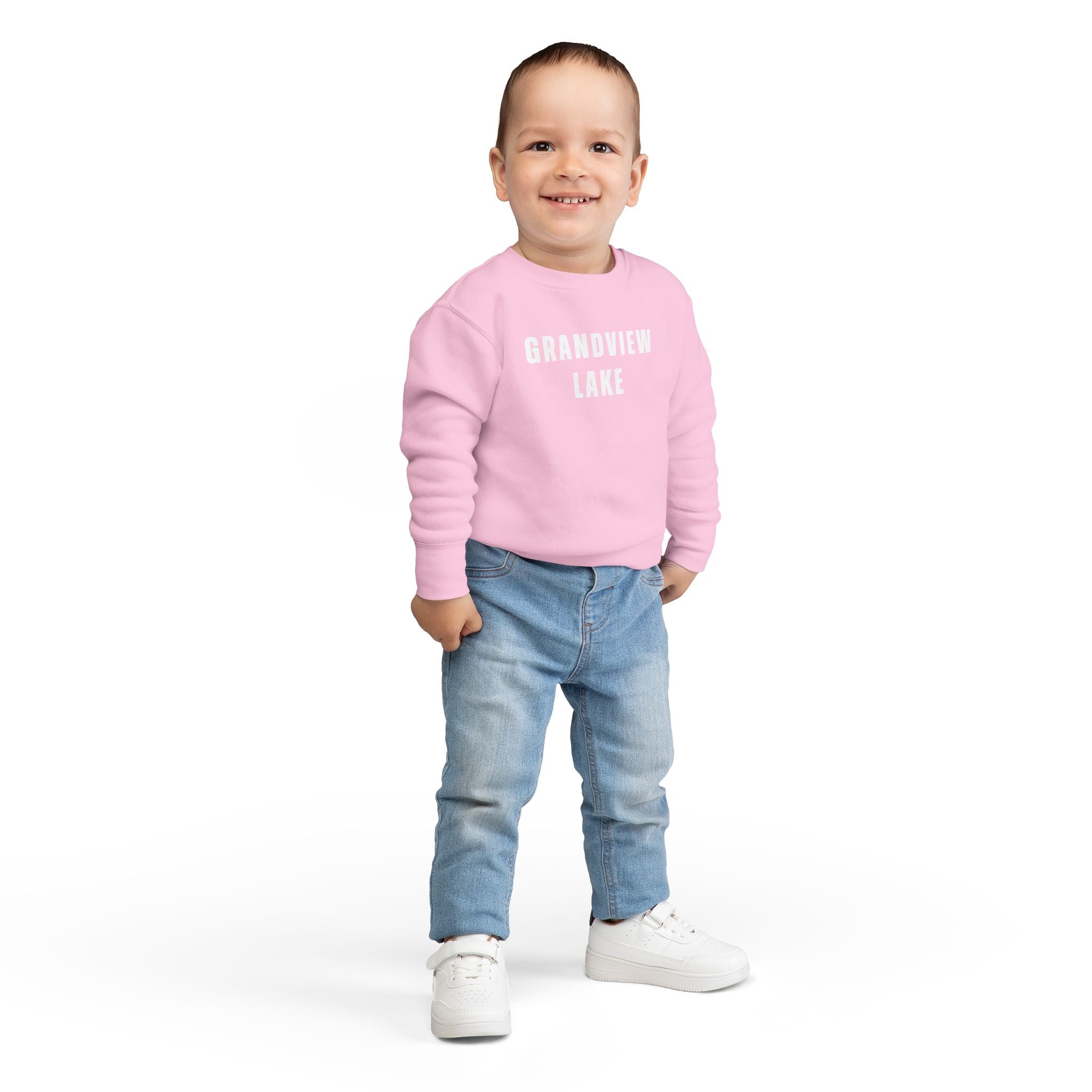 Toddler Sweatshirt - "PRINCE'S LAKES" Retro Camp Logo Kids Pullover