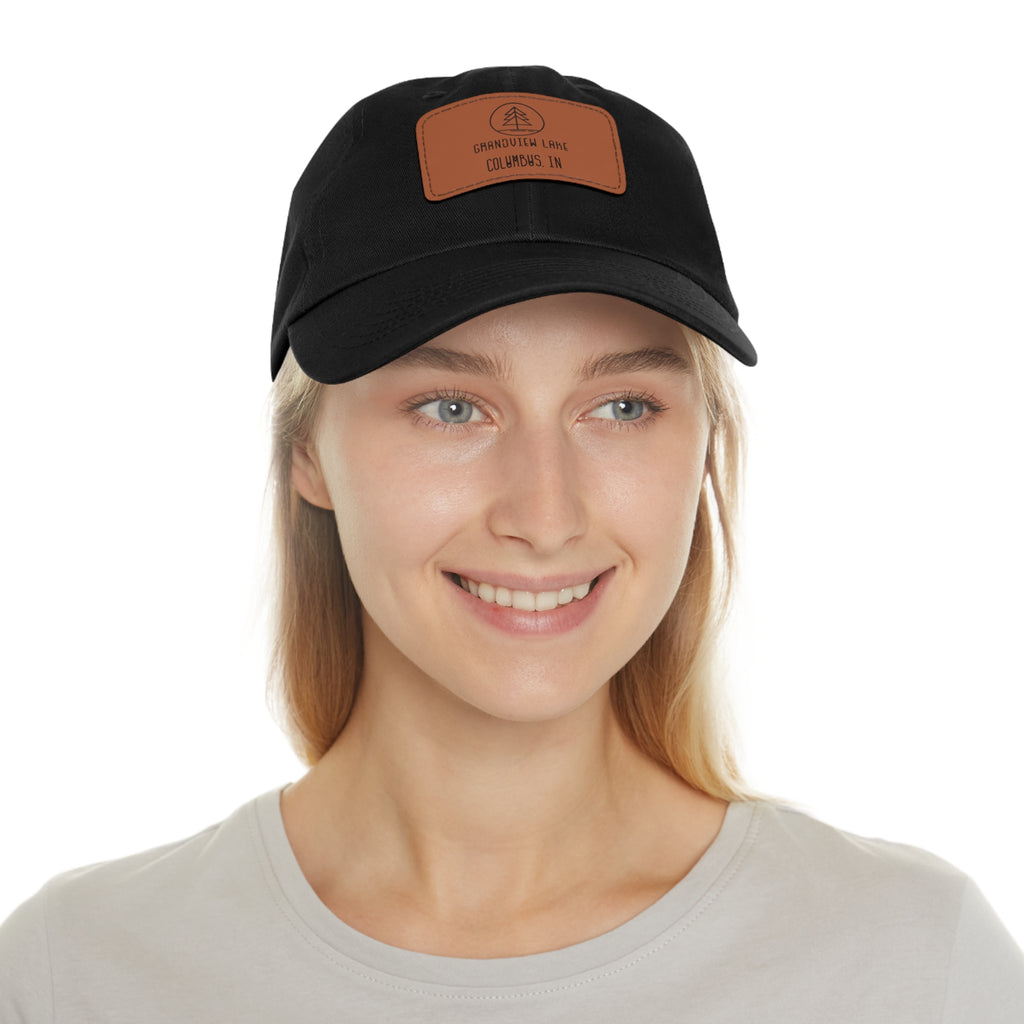 Leather Patch Hat — Grandview Lake Outdoor Baseball Cap