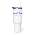 40oz Vacuum Tumbler — 'Lamb Lake' Script Insulated Travel Mug