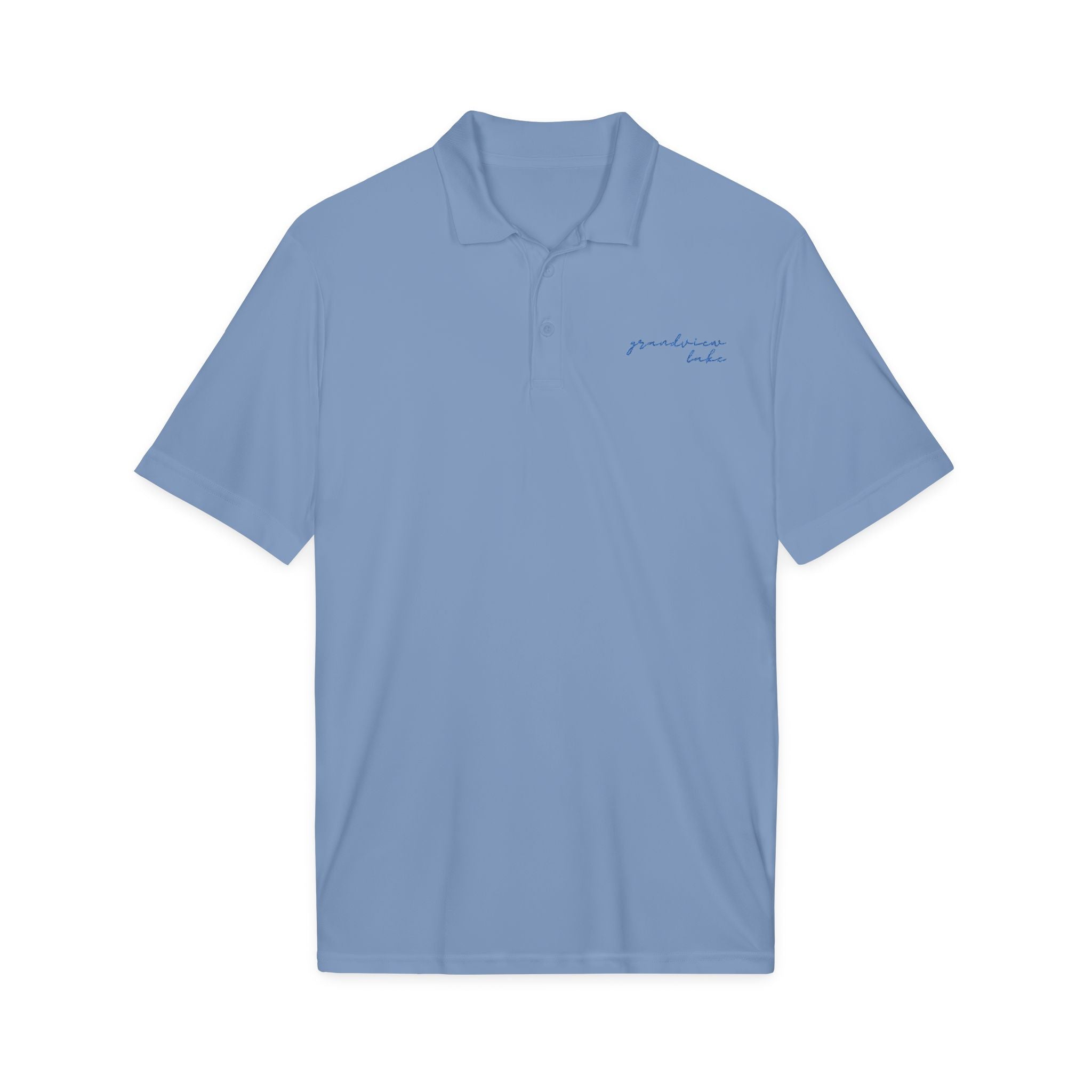 Embroidered 'Grandview Lake' Polo — Lightweight Performance Shirt