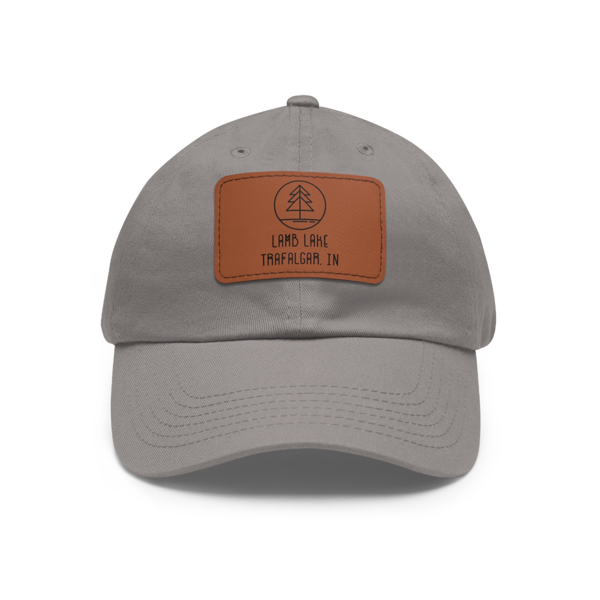 Leather Patch Hat — Lamb Lake Outdoor Baseball Cap