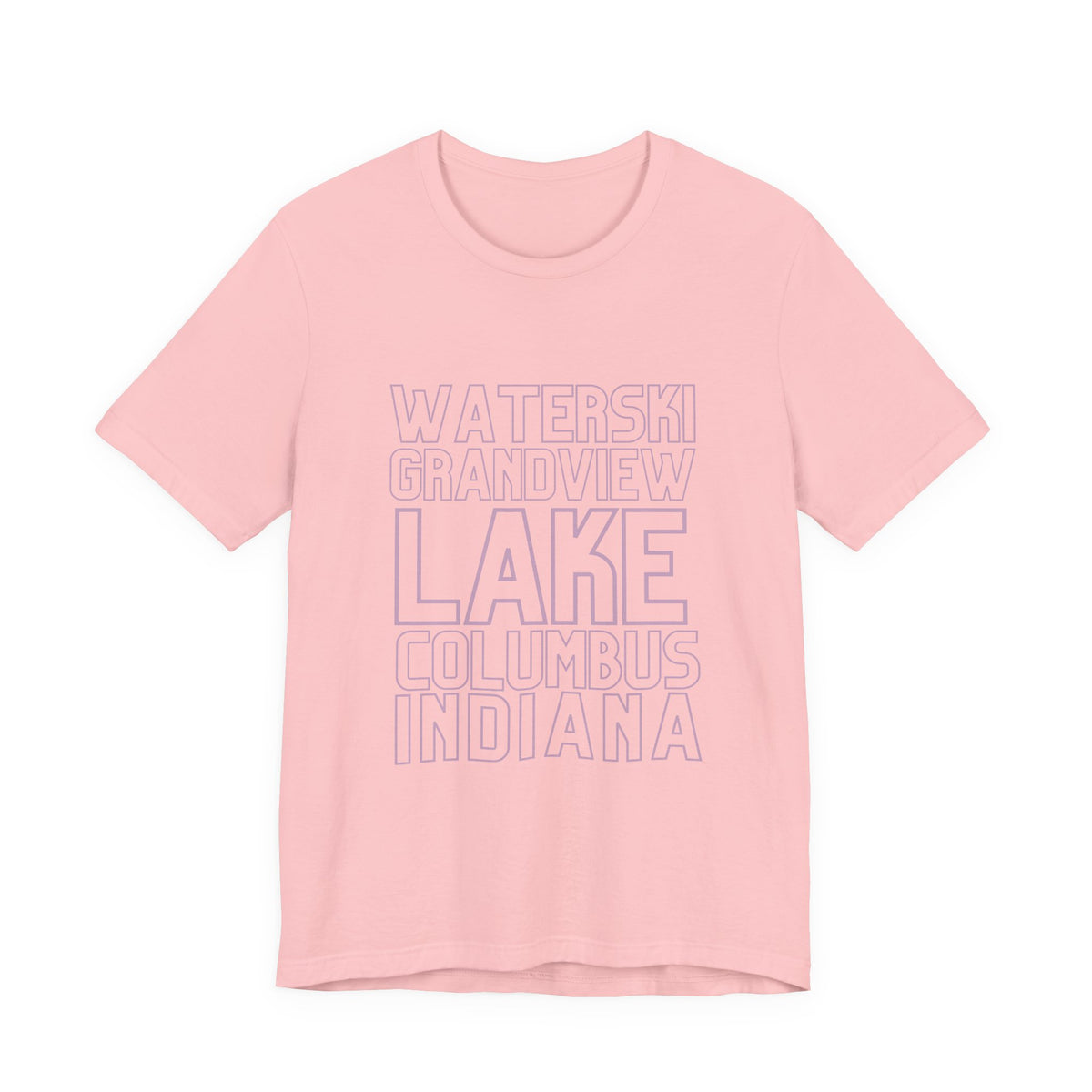Grandview Lake Columbus Indiana Waterski Tee — Vintage Beach Town T‑Shirt