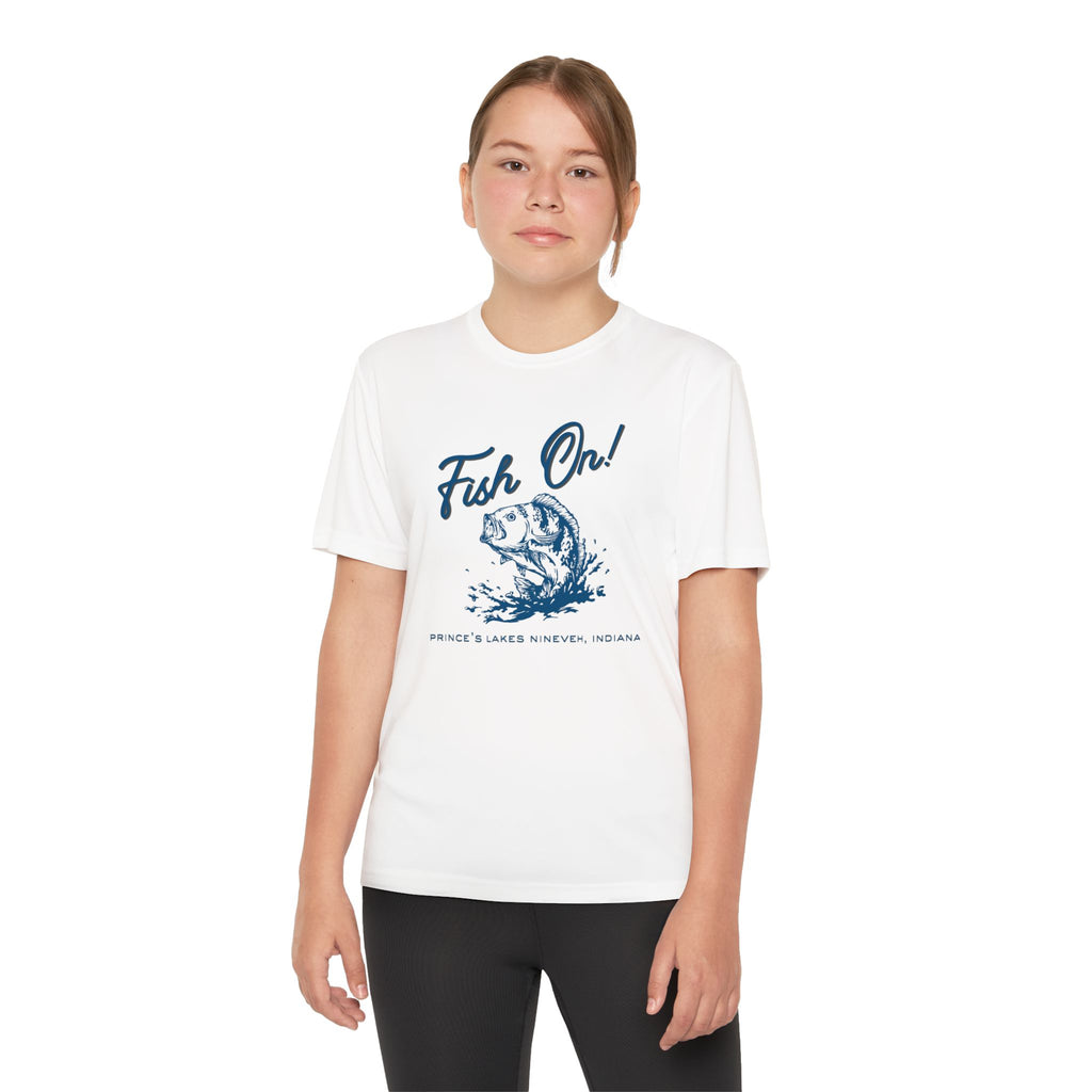 Youth Performance Tee — Prince's Lakes "Fish On!" Graphic T-Shirt