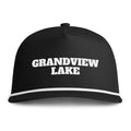Sunwashed Rope Cap - "GRANDVIEW LAKE' Embroidered Trucker Hat
