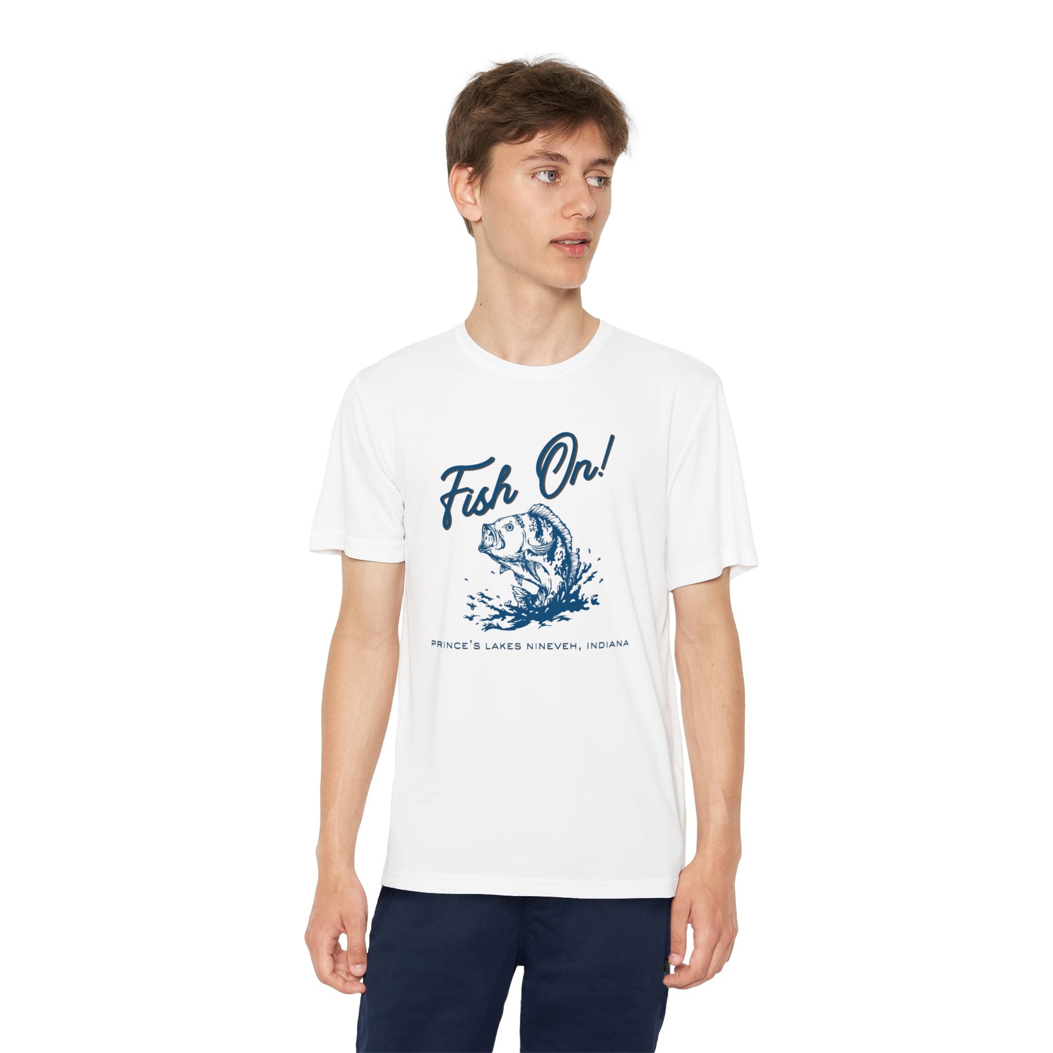 Youth Performance Tee — Prince's Lakes "Fish On!" Graphic T-Shirt