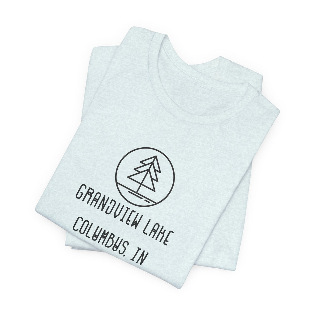Grandview Lake Minimalist Tee — Lake Forest Graphic Short Sleeve Shirt