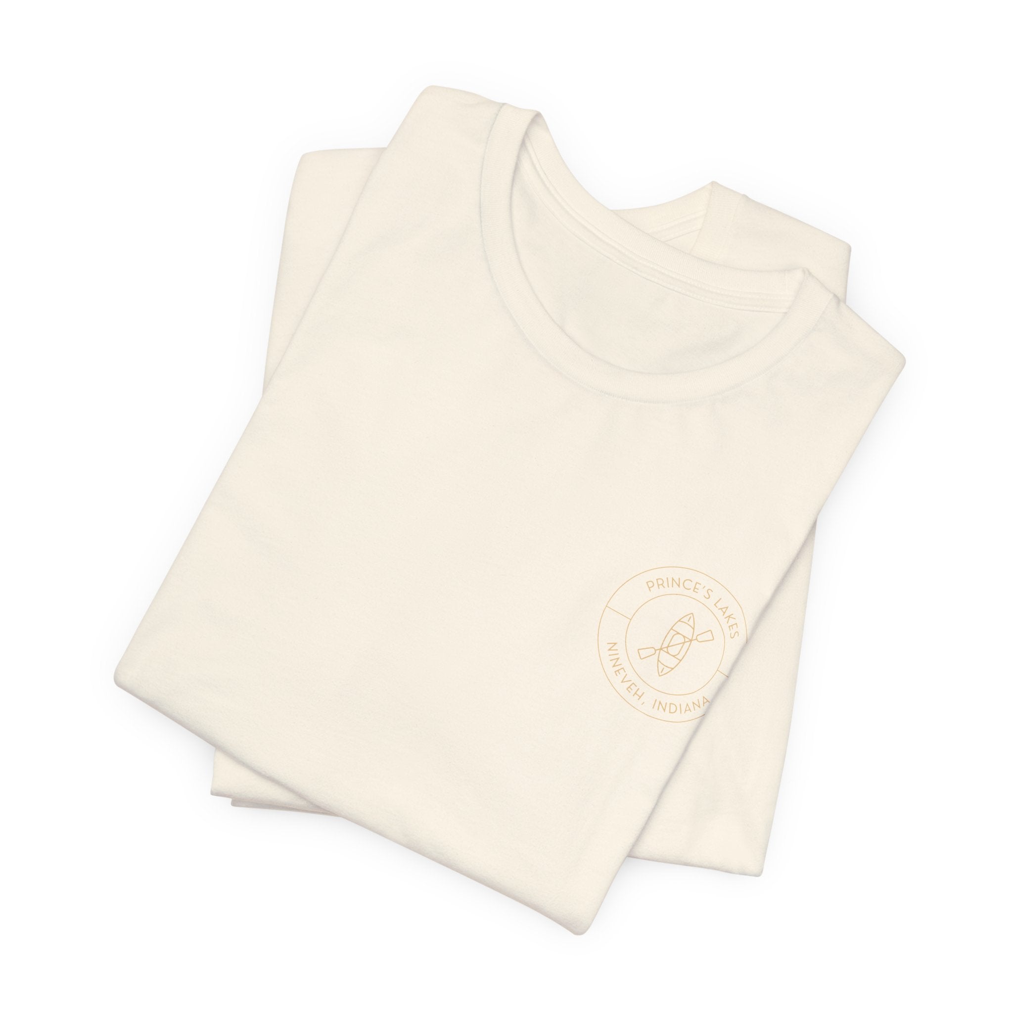 Kayak Pocket & Back Print Prince's Lakes Minimalist Tee —  Short Sleeve Shirt