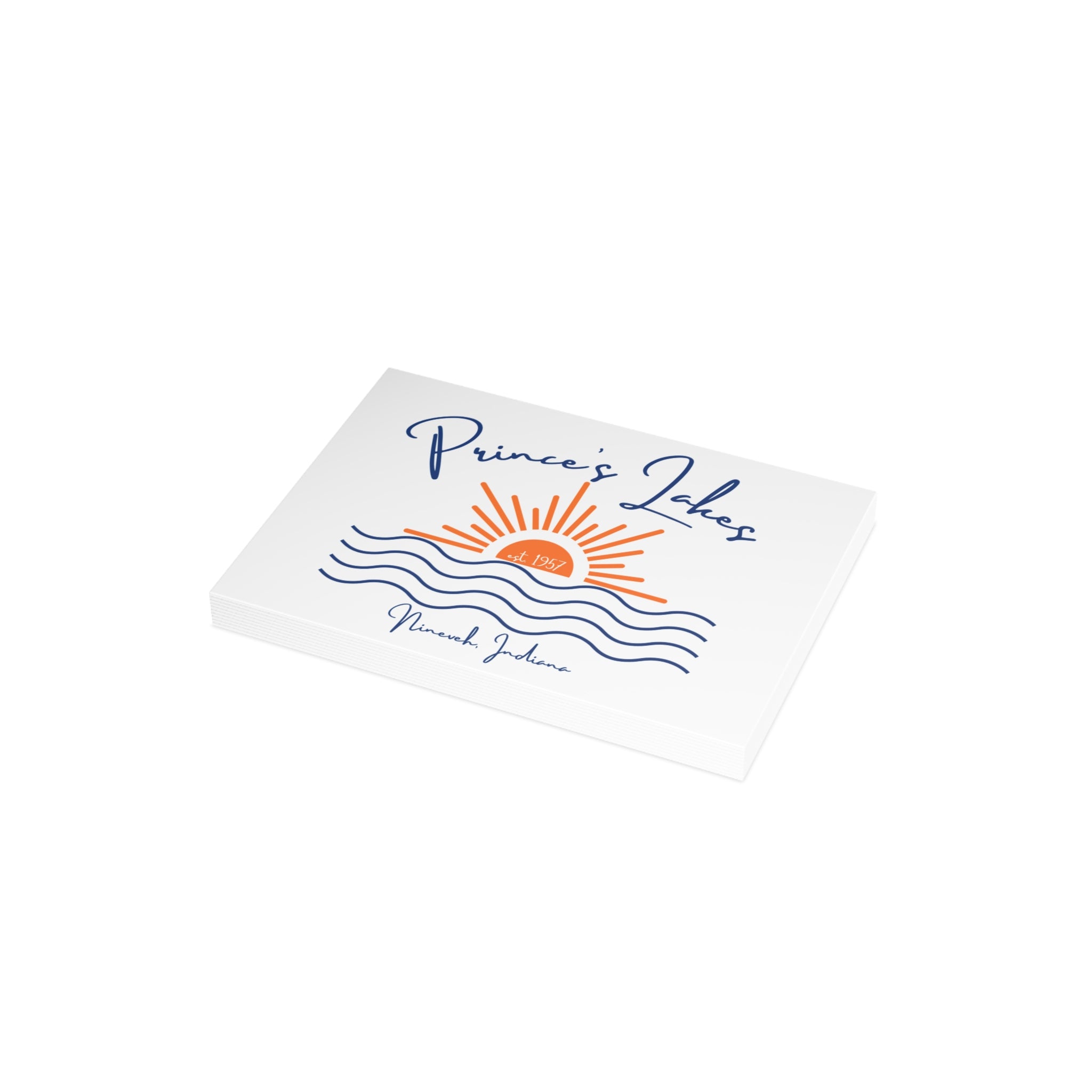 Postcard Bundles (envelopes not included) - Prince's Lakes Script Sunset over Water