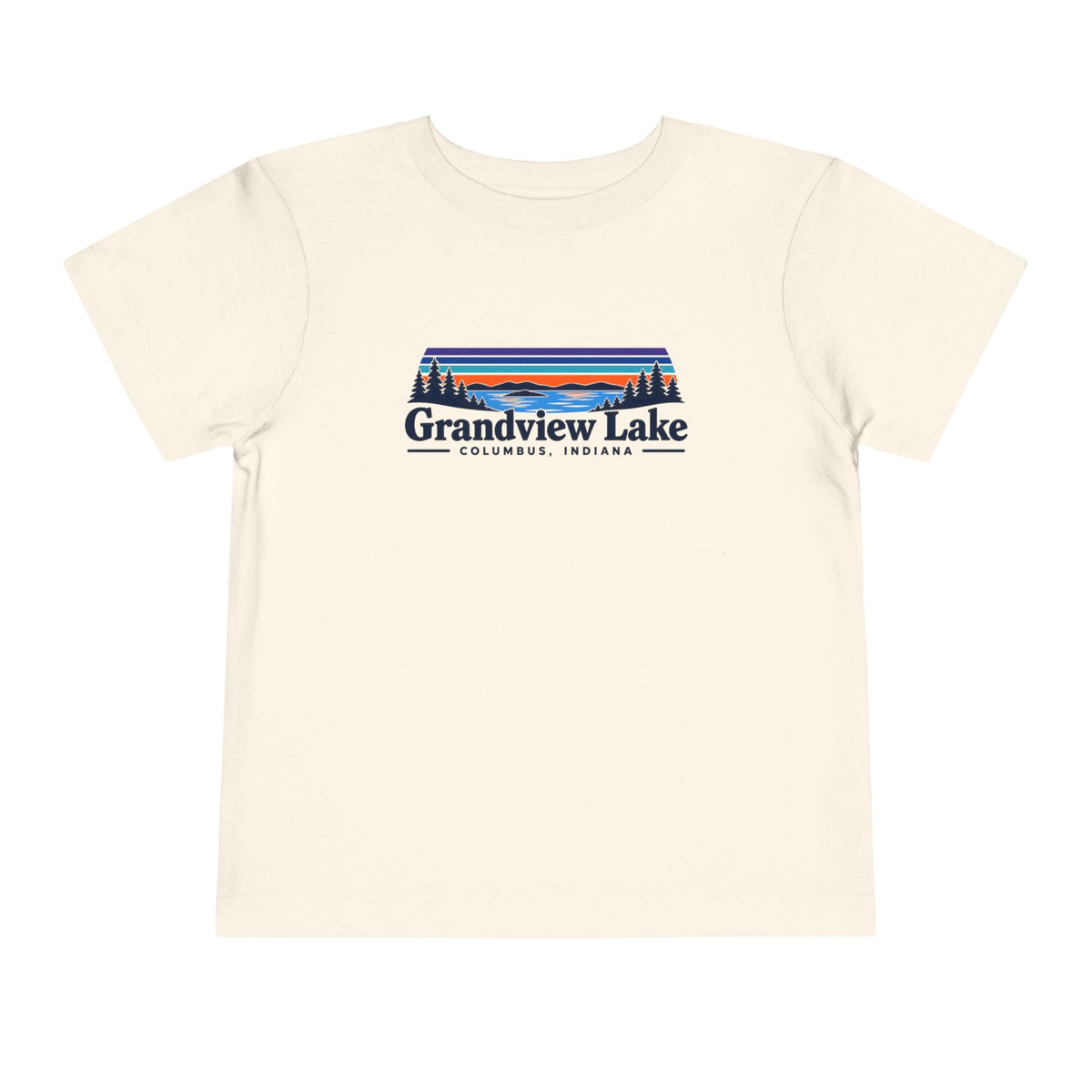 Toddler Tee - "Grandview Lake" Retro Sunset Graphic