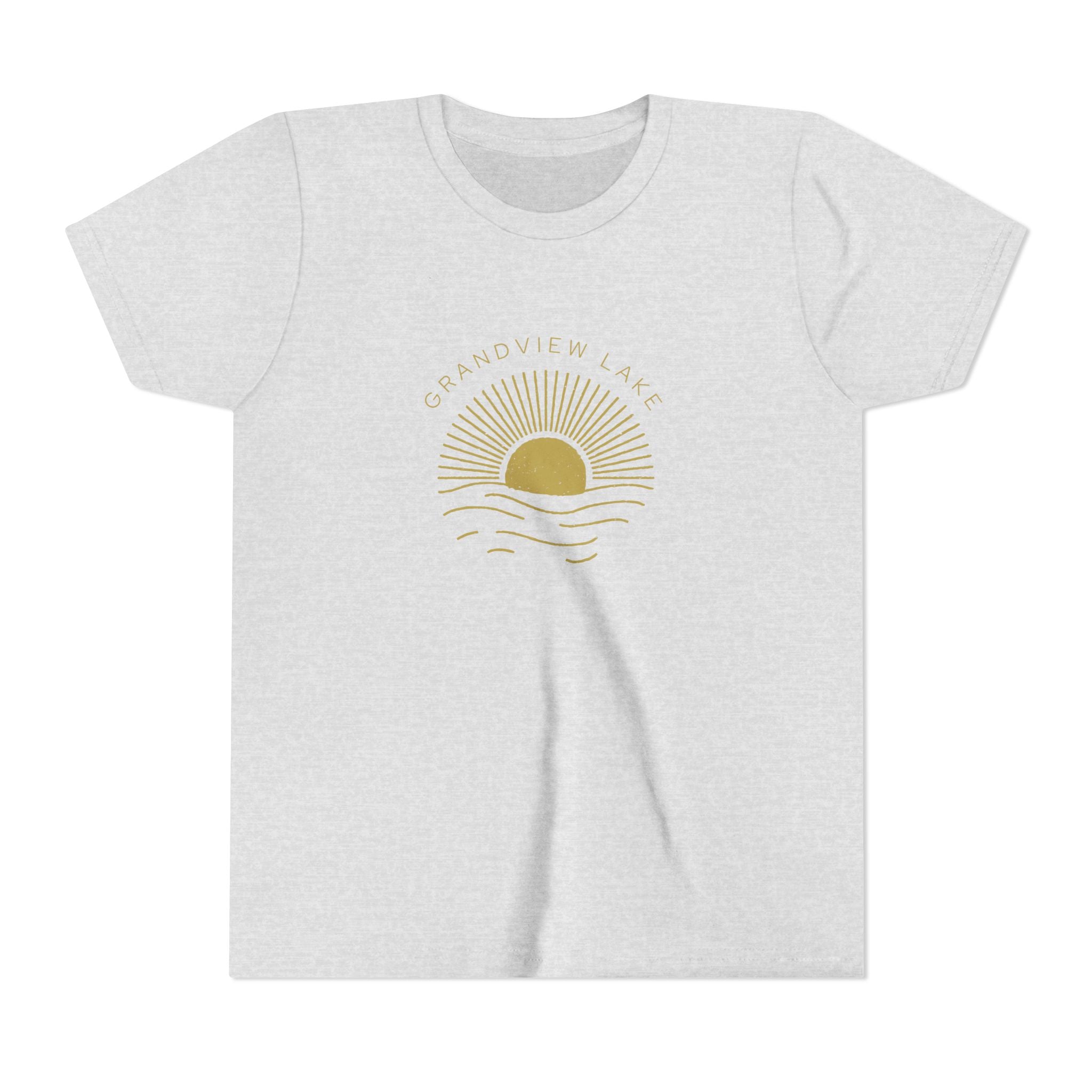 Youth Tee — 'Grandview Lake' Golden Hour Sunset Kids T-Shirt