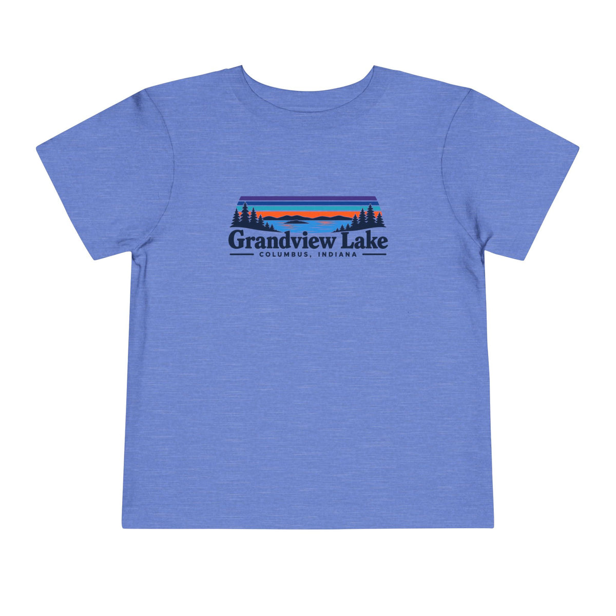 Toddler Tee - "Grandview Lake" Retro Sunset Graphic