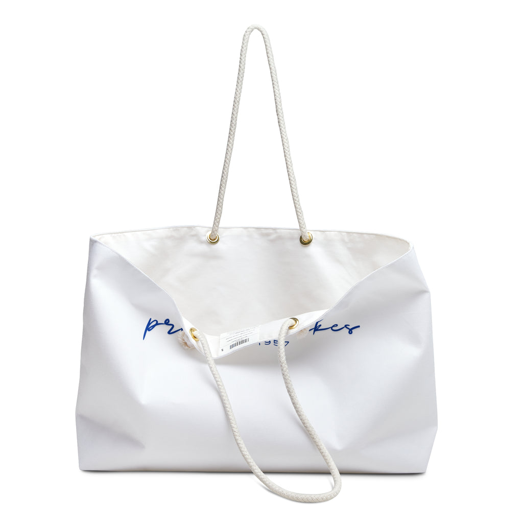 Weekender Bag - 'Prince's Lakes' Script Tote | Travel & Lake Getaway Bag