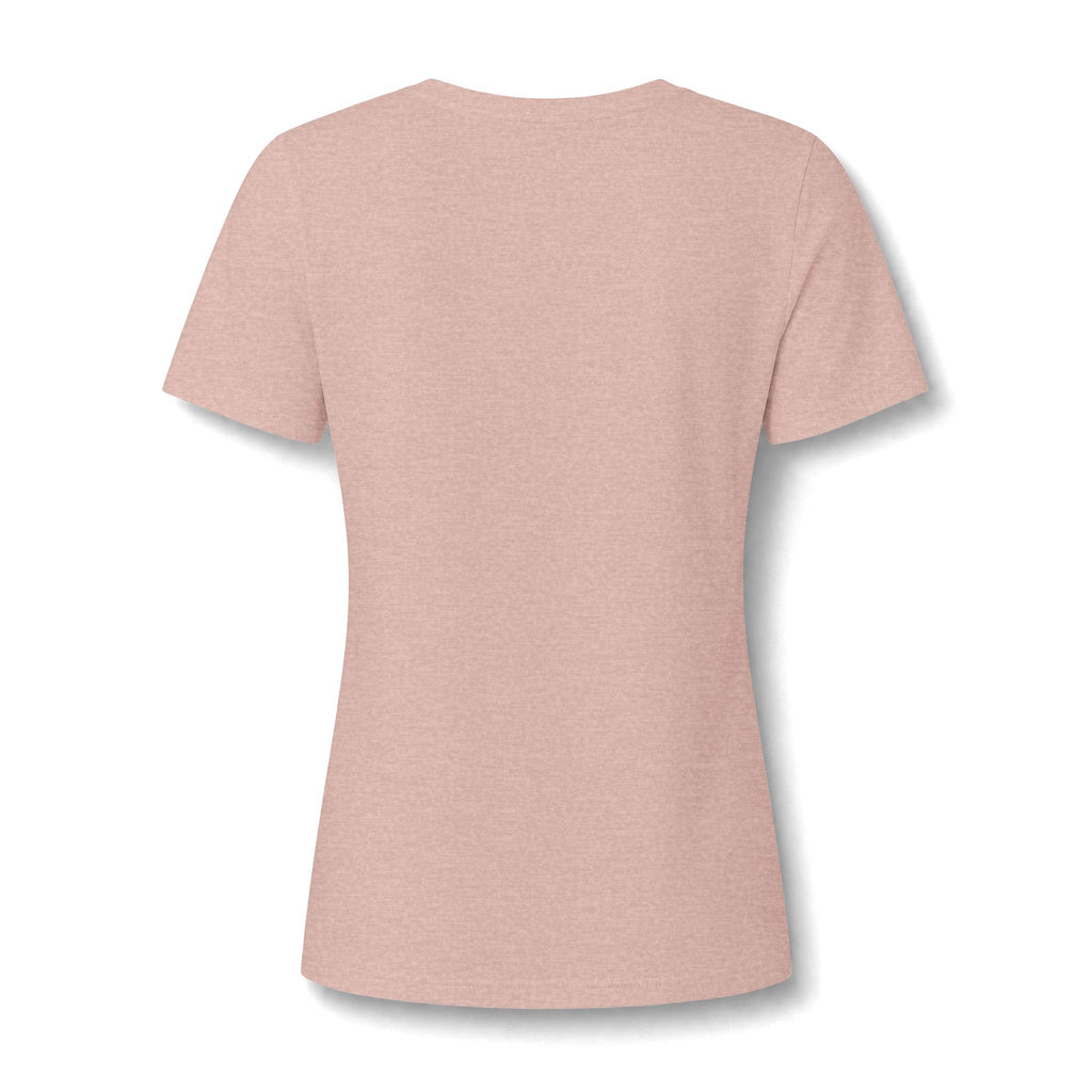 Grandview Lake Women's V-Neck Tee — Sunset Lake Graphic