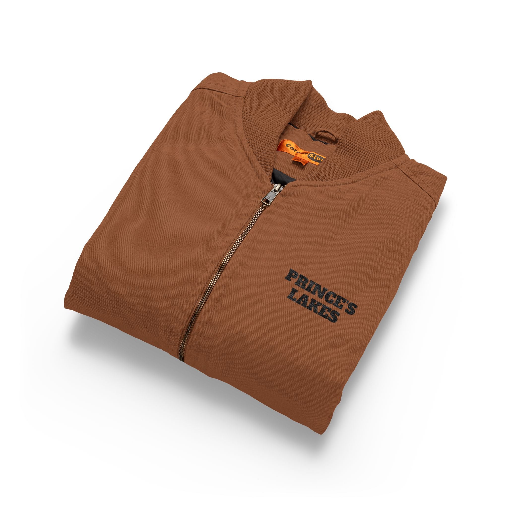 Embroidered Washed Duck Cloth Work Vest — Rugged Utility Jacket
