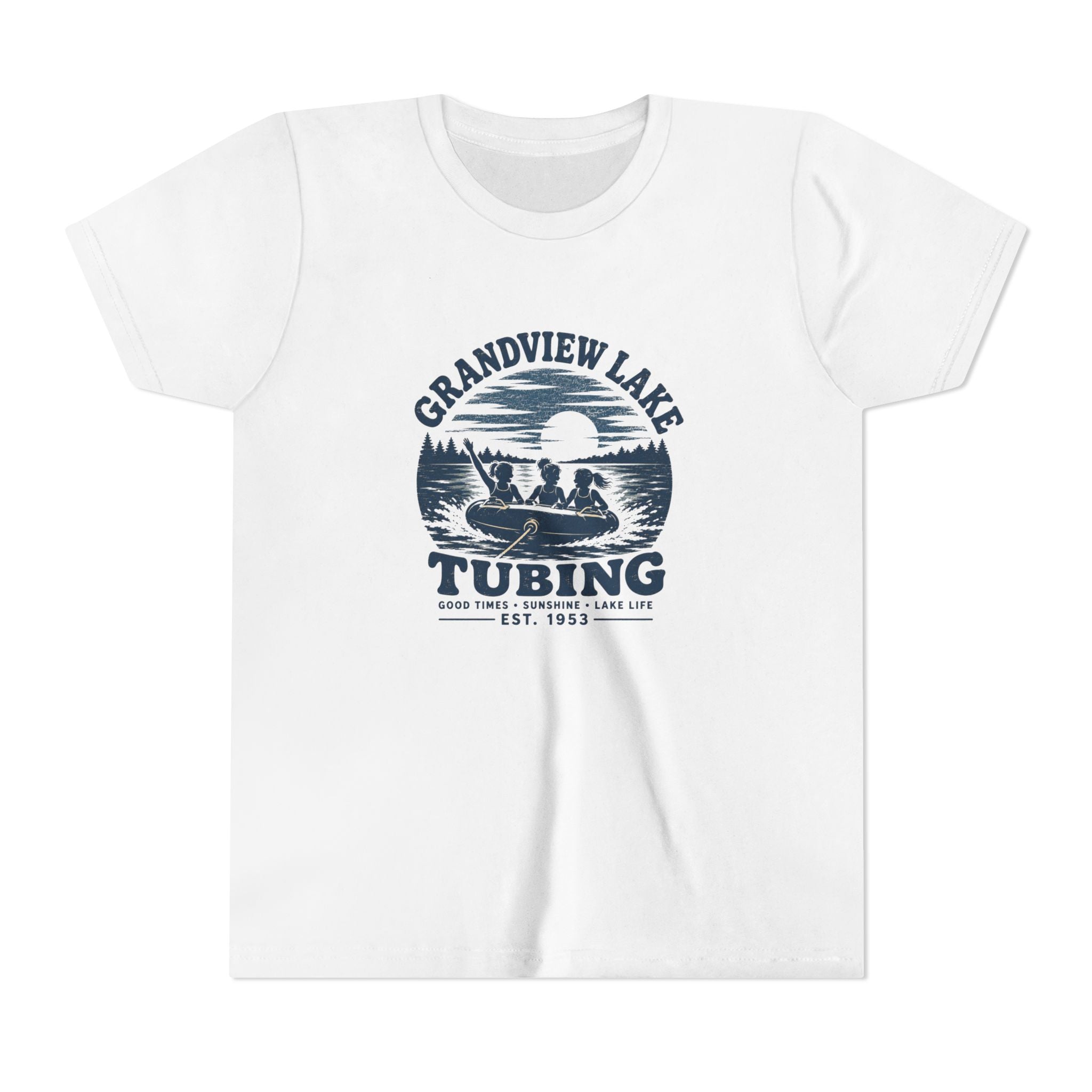 Grandview Lake Tubing Youth Tee – Kids Summer Lake T-Shirt