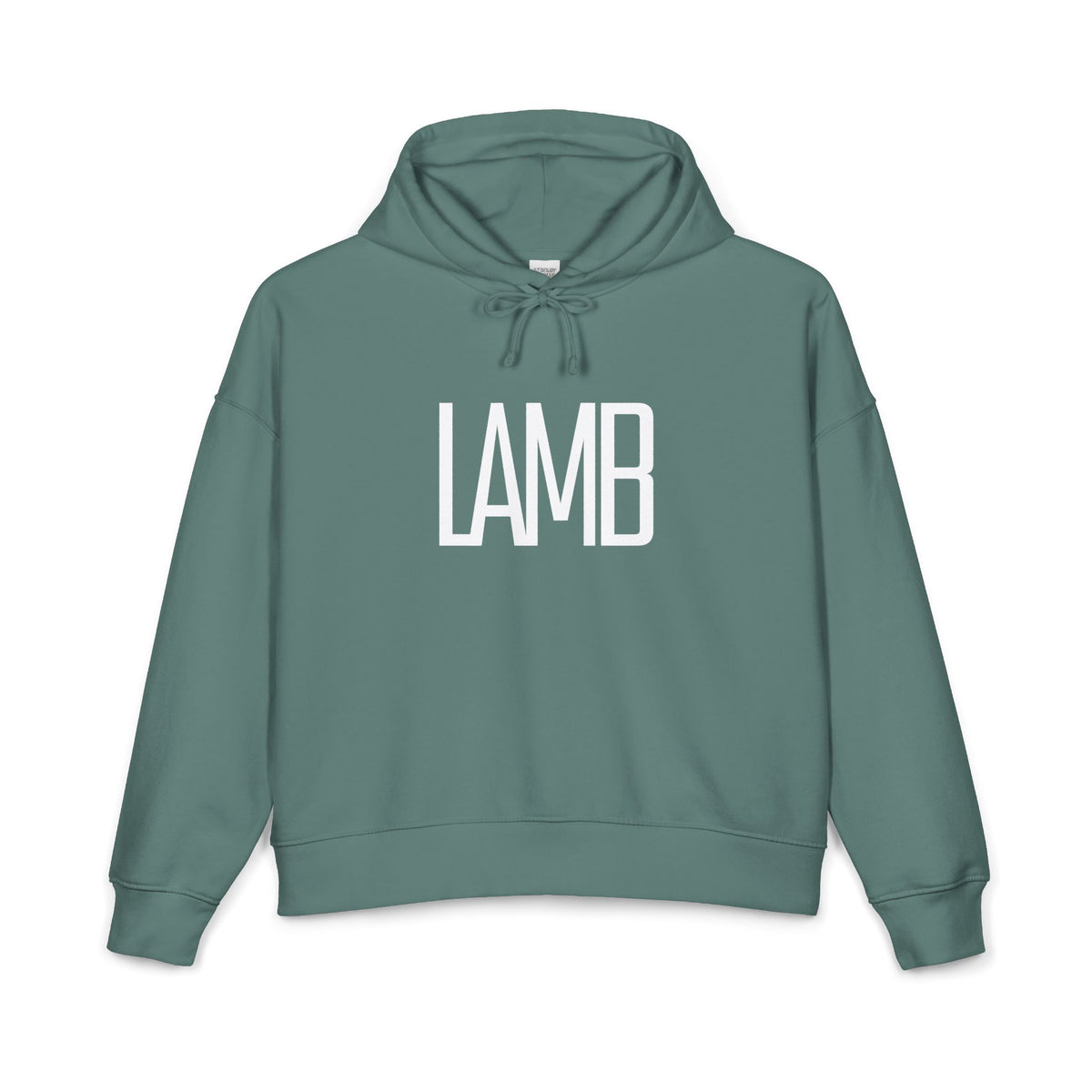 Lamb Lake Organic Women's Hoodie — 'LAMB' Cozy Pullover