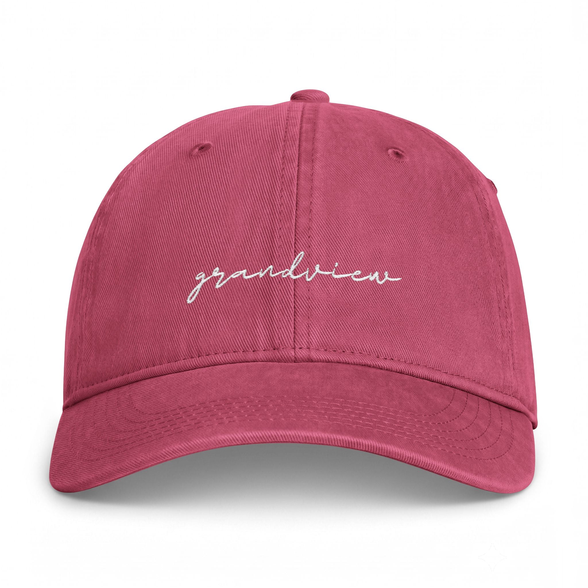 Grandview Script Washed Cap — Coastal Casual Baseball Hat