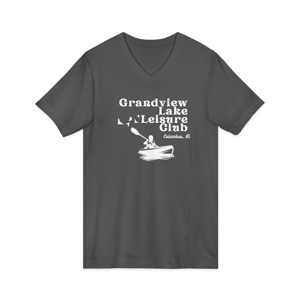 Grandview Lake Kayak Leisure Club V-Neck Tee