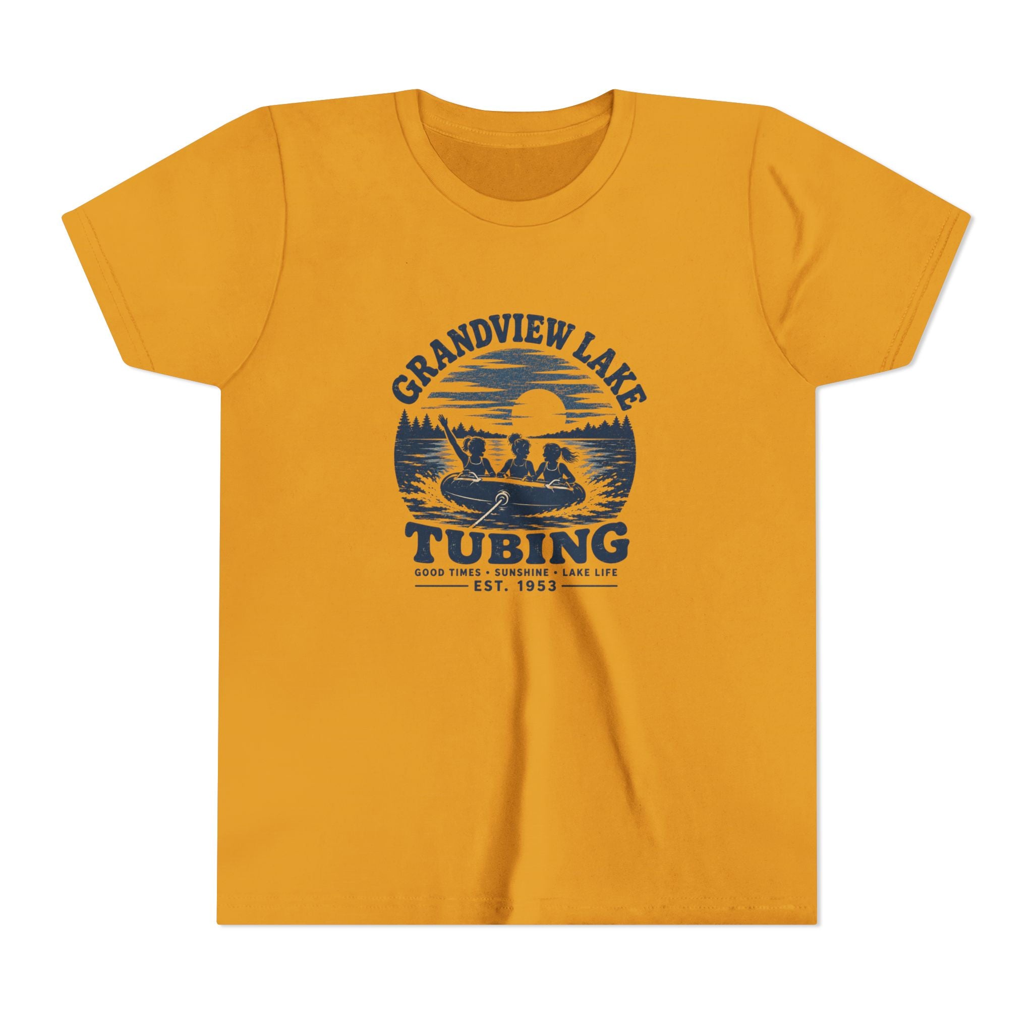 Grandview Lake Tubing Youth Tee – Kids Summer Lake T-Shirt