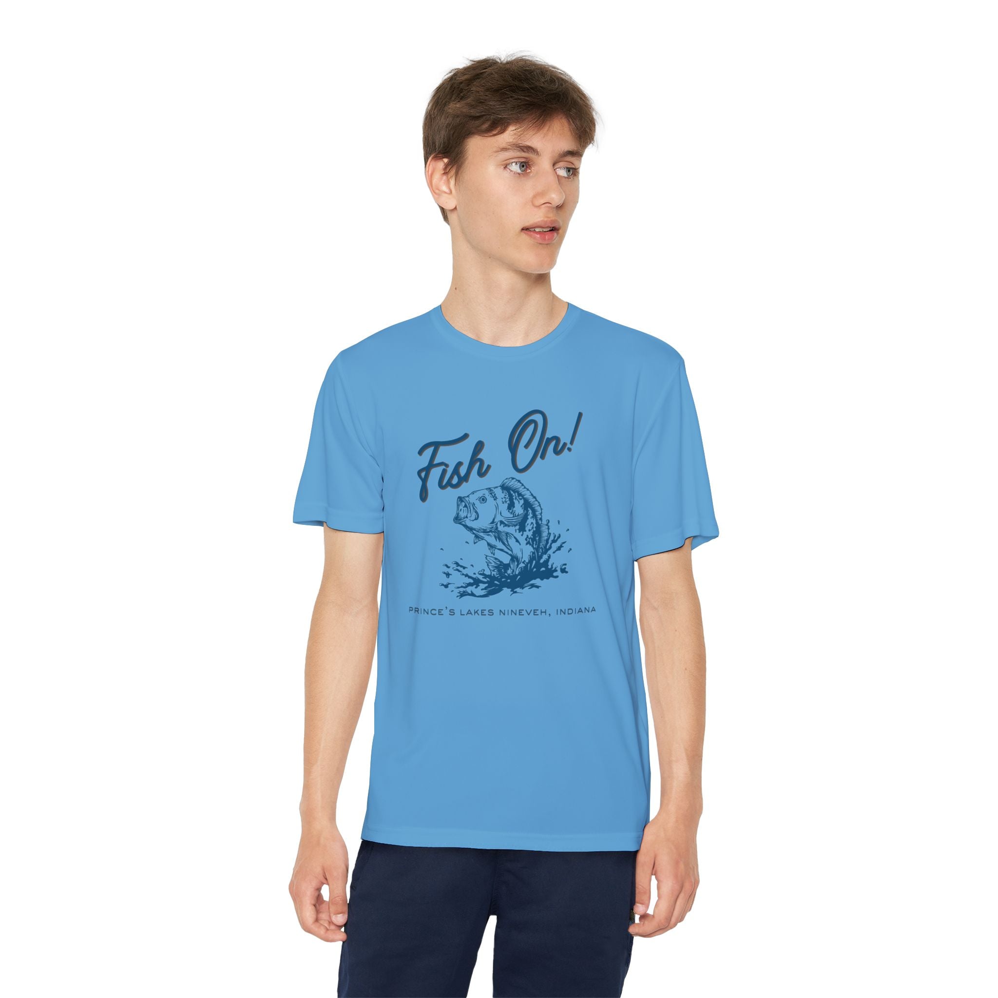 Youth Performance Tee — Prince's Lakes "Fish On!" Graphic T-Shirt
