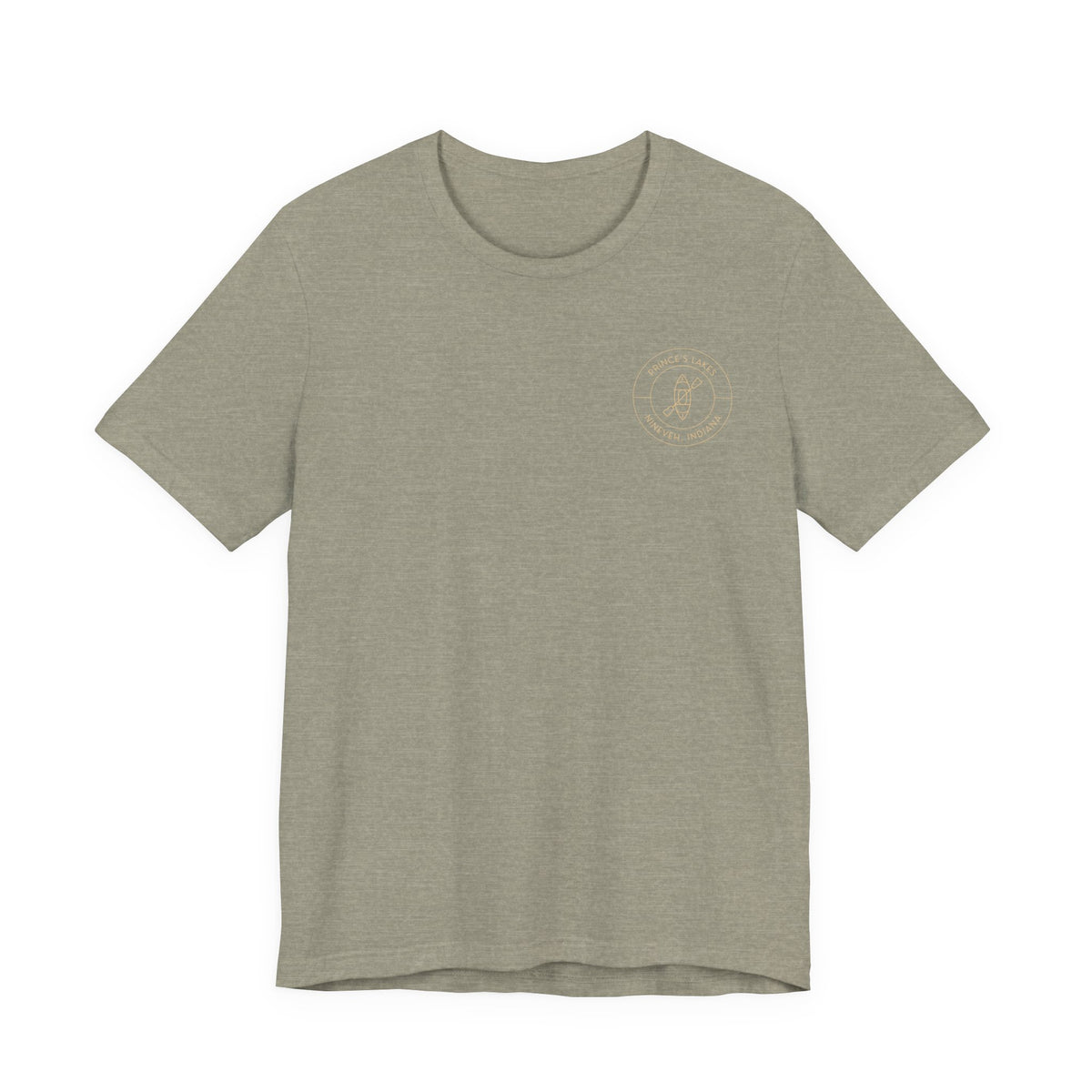 Kayak Pocket & Back Print Prince's Lakes Minimalist Tee —  Short Sleeve Shirt