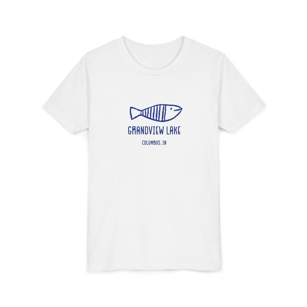 Youth Tee — 'Grandview Lake' Retro Fish Kids T-Shirt