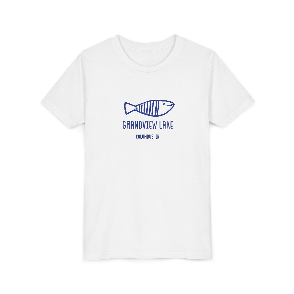 Youth Tee — 'Grandview Lake' Retro Fish Kids T-Shirt