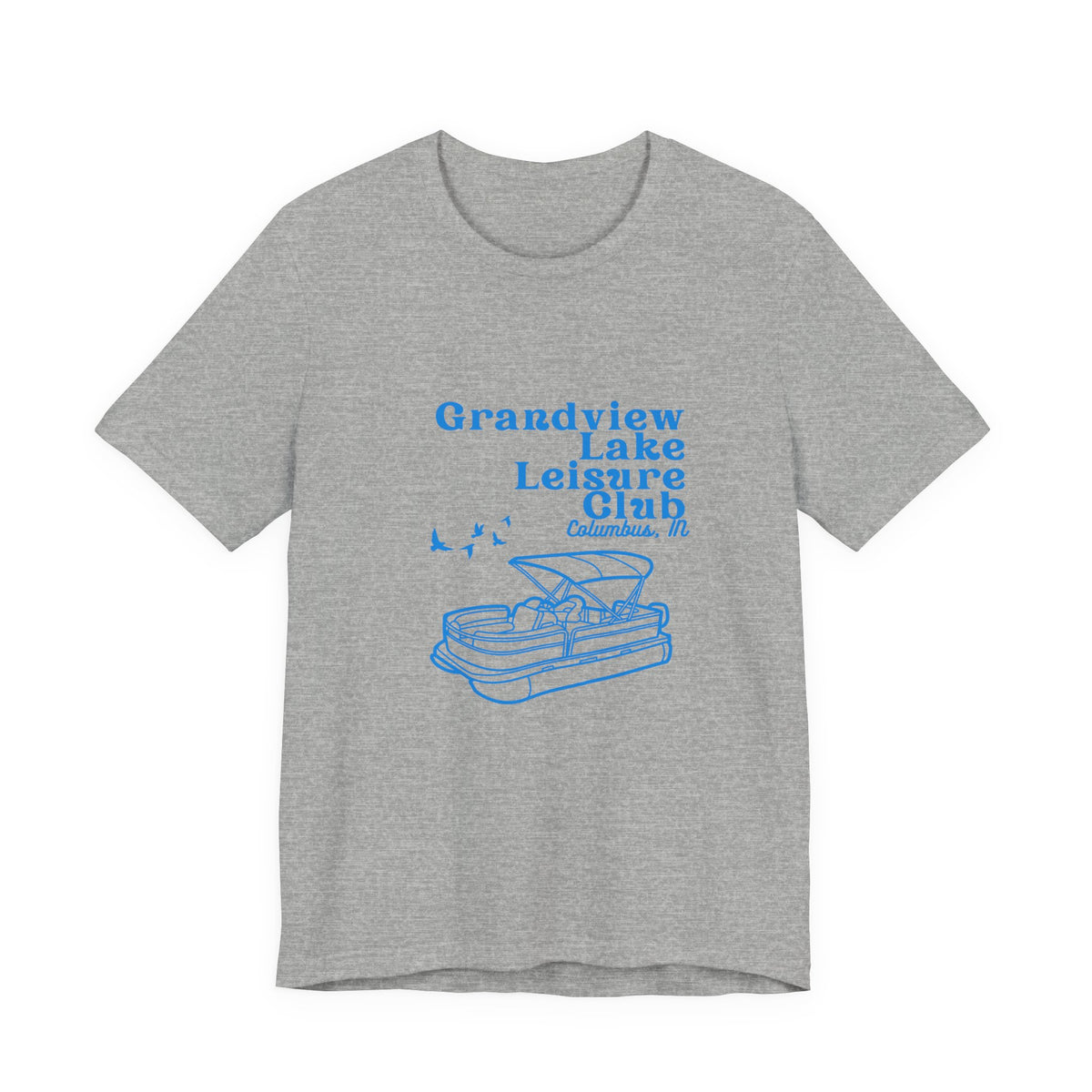 Pontoon Tee – "Grandview Lake Leisure Club" Vintage Boating T-Shirt