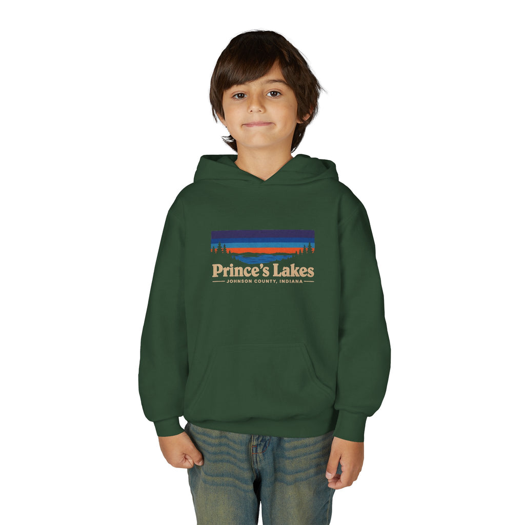 Youth Hoodie - Prince's Lakes Sunset Logo
