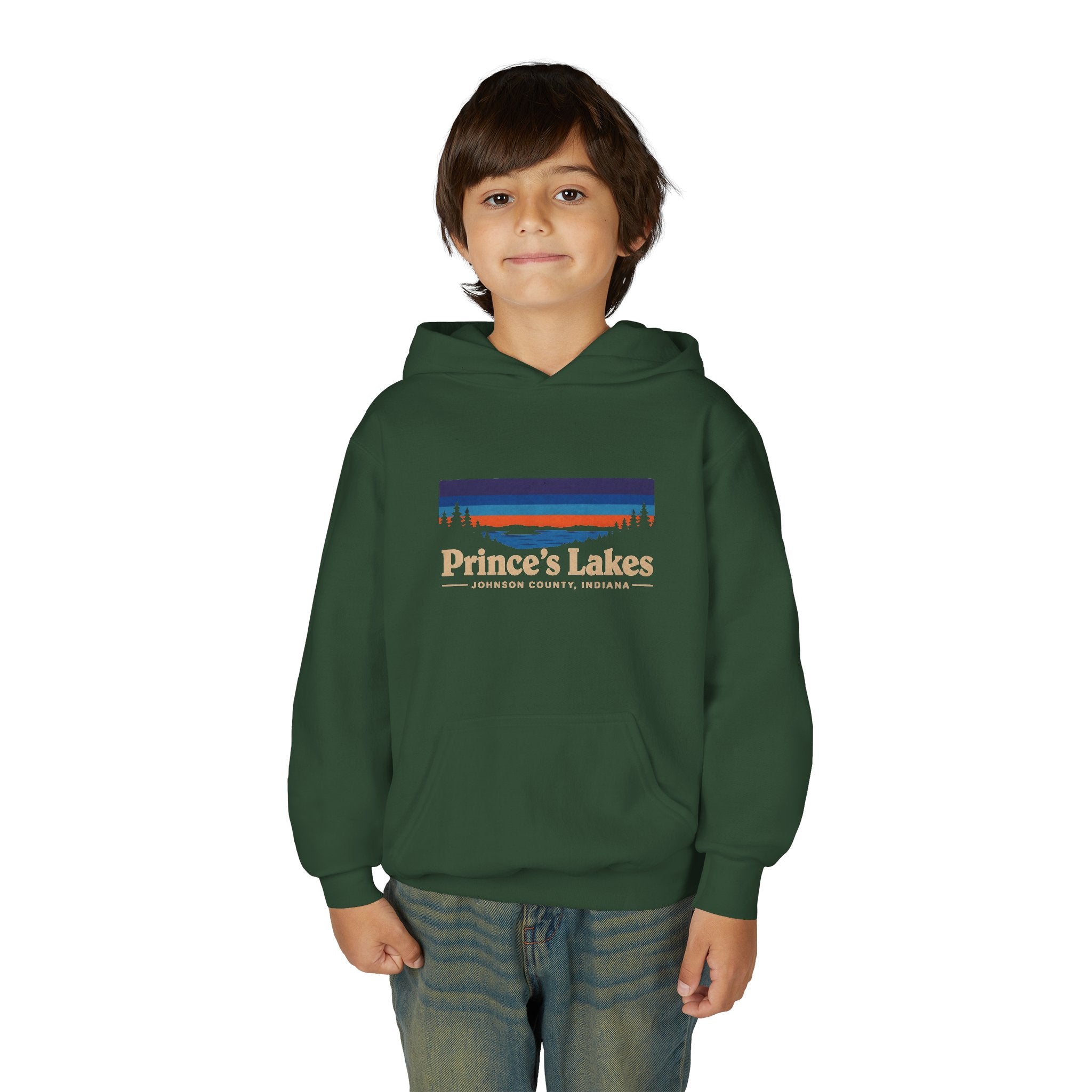 Youth Hoodie - Prince's Lakes Sunset Logo